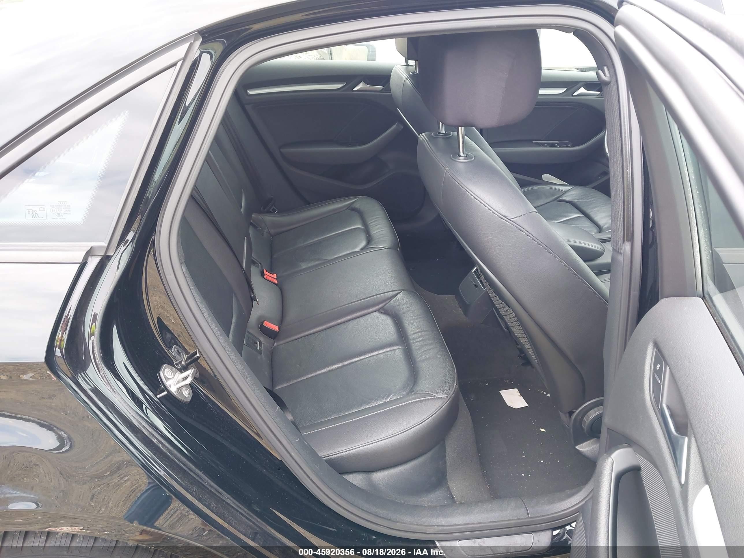 2015 Audi A3 2.0t Premium Black vin: WAUBFGFF0F1053924