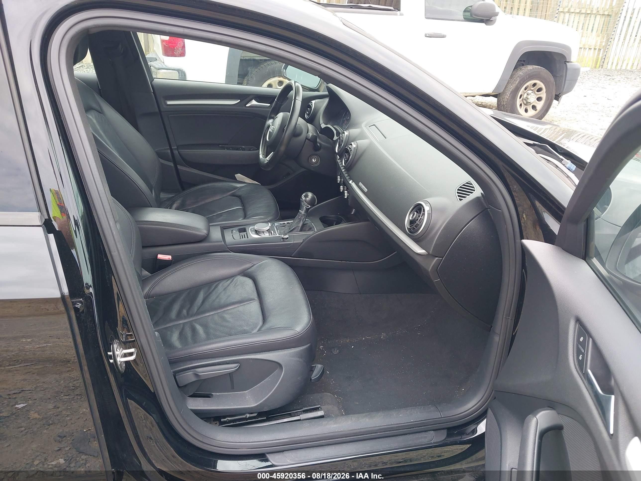 2015 Audi A3 2.0t Premium Black vin: WAUBFGFF0F1053924