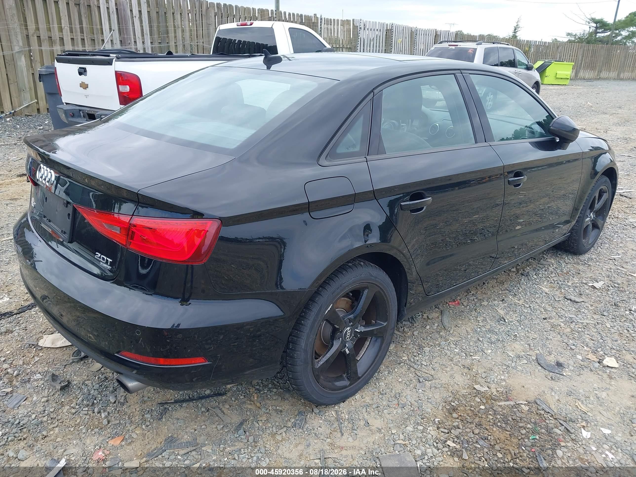 2015 Audi A3 2.0t Premium Black vin: WAUBFGFF0F1053924