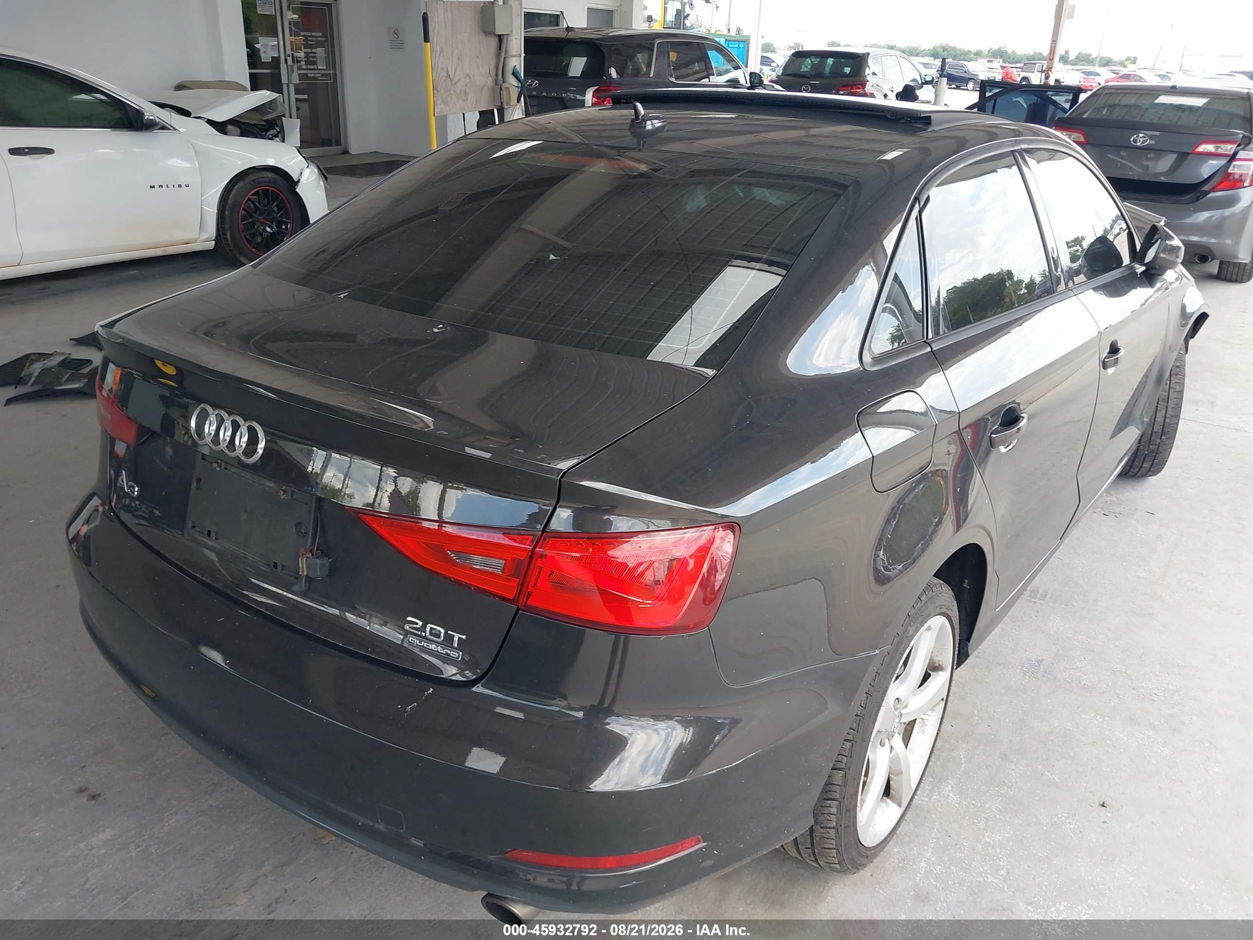 2015 Audi A3 2.0t Premium Black vin: WAUBFGFF0F1088768