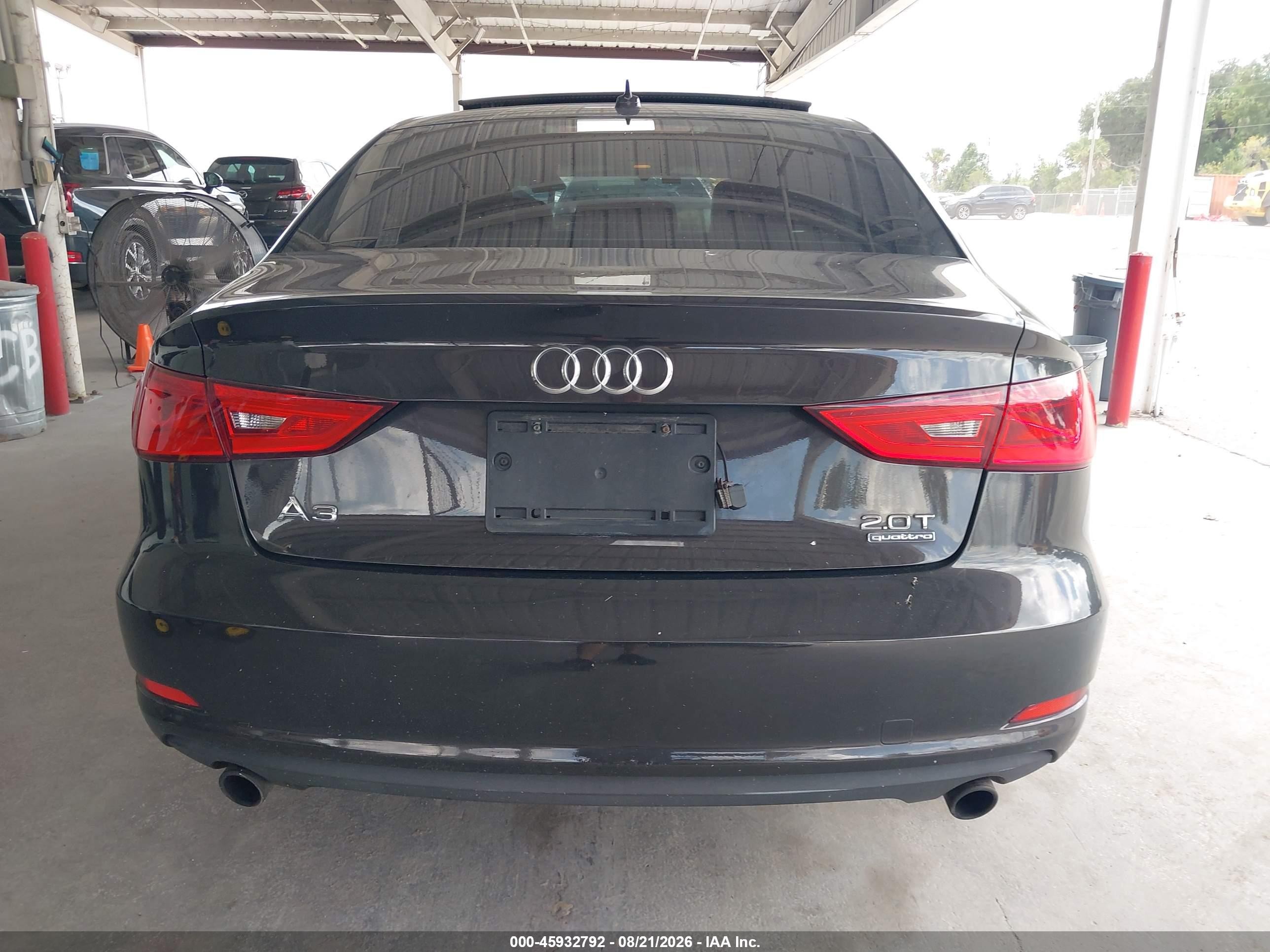 2015 Audi A3 2.0t Premium Black vin: WAUBFGFF0F1088768