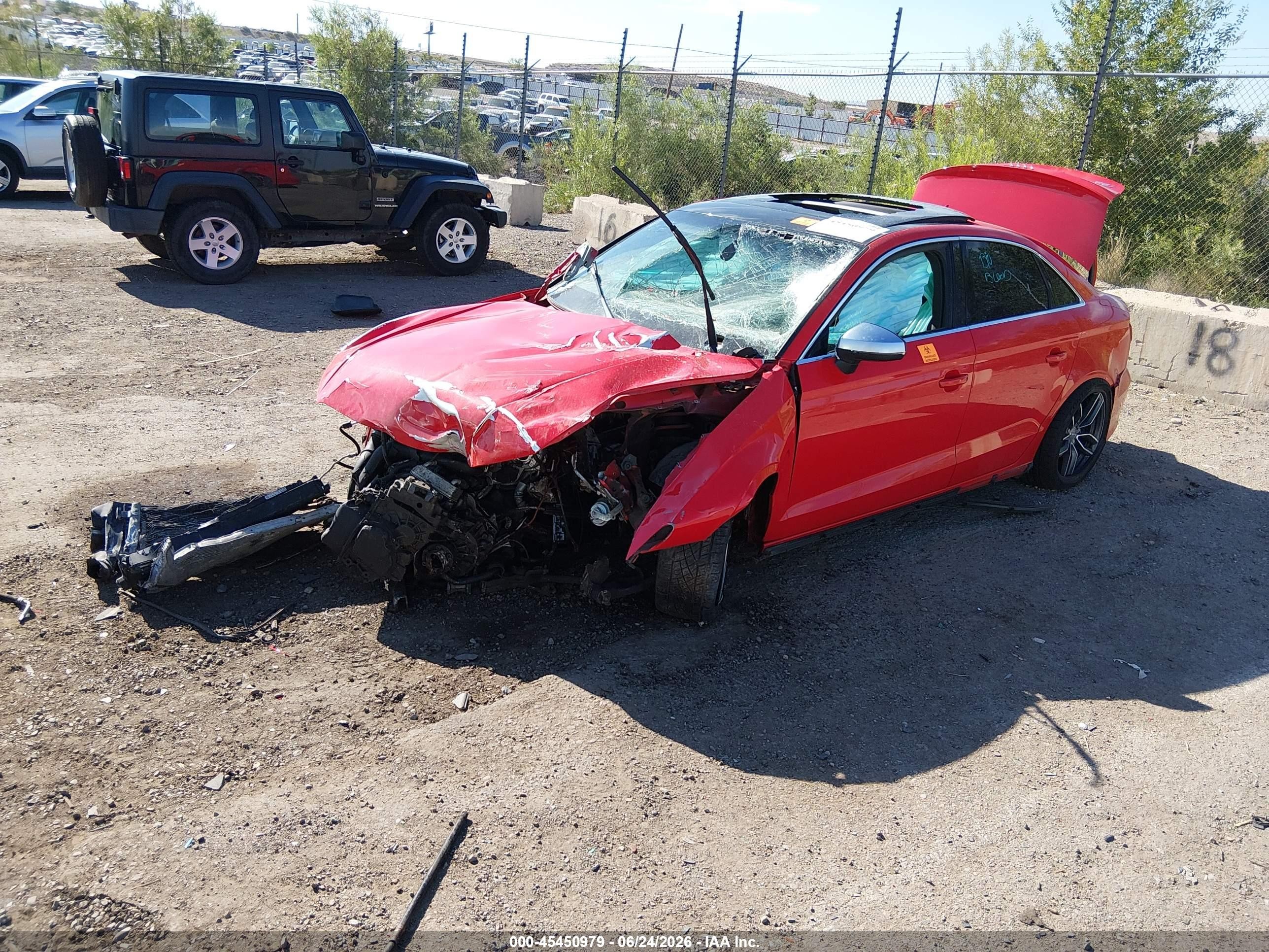 2015 Audi A3   Red vin: WAUBFGFF0F1108212