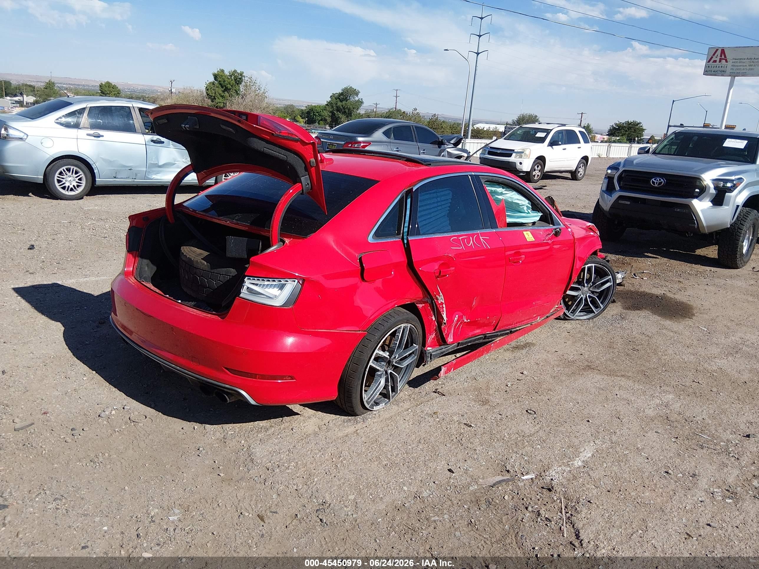 2015 Audi A3   Red vin: WAUBFGFF0F1108212