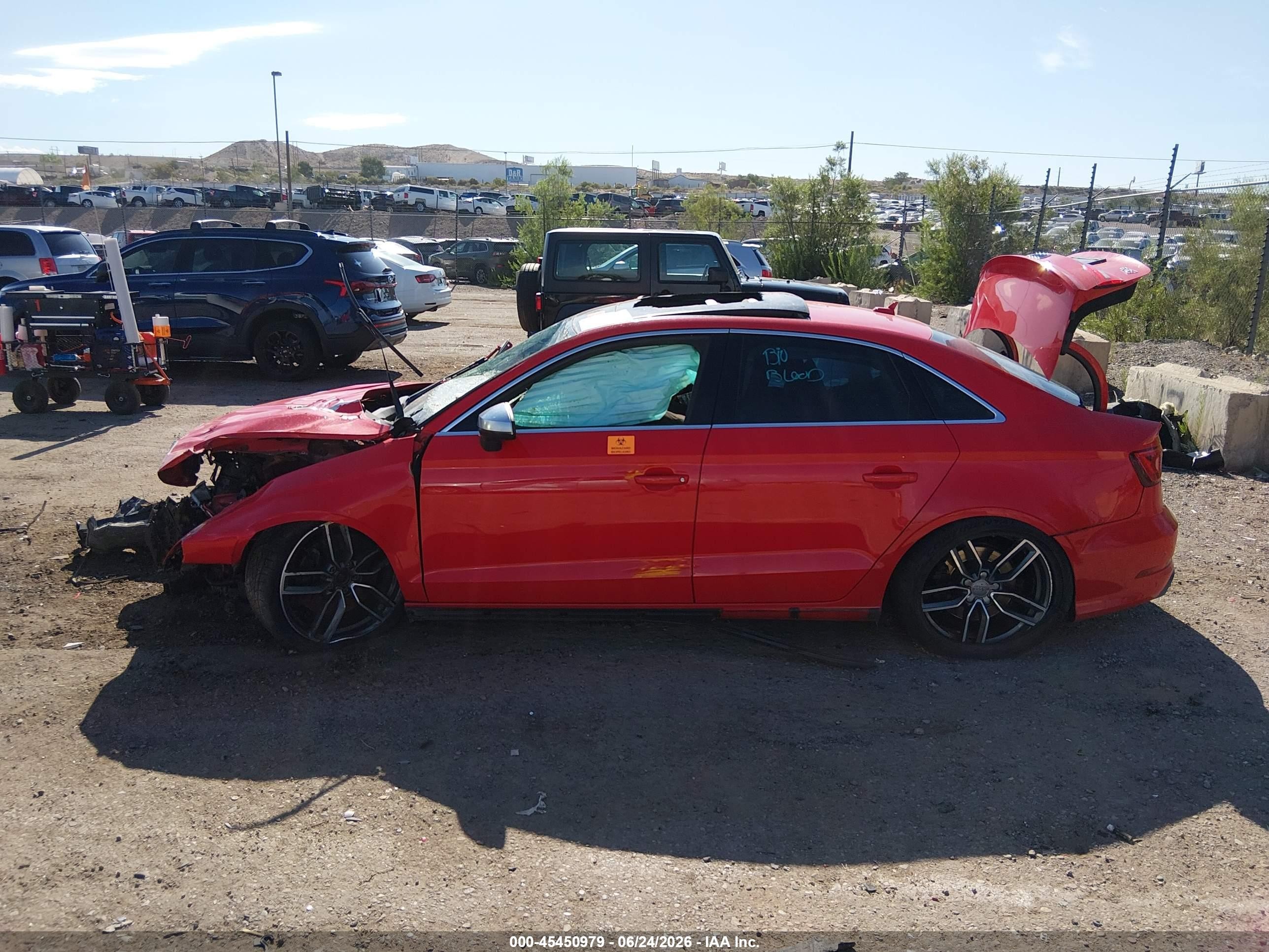 2015 Audi A3   Red vin: WAUBFGFF0F1108212