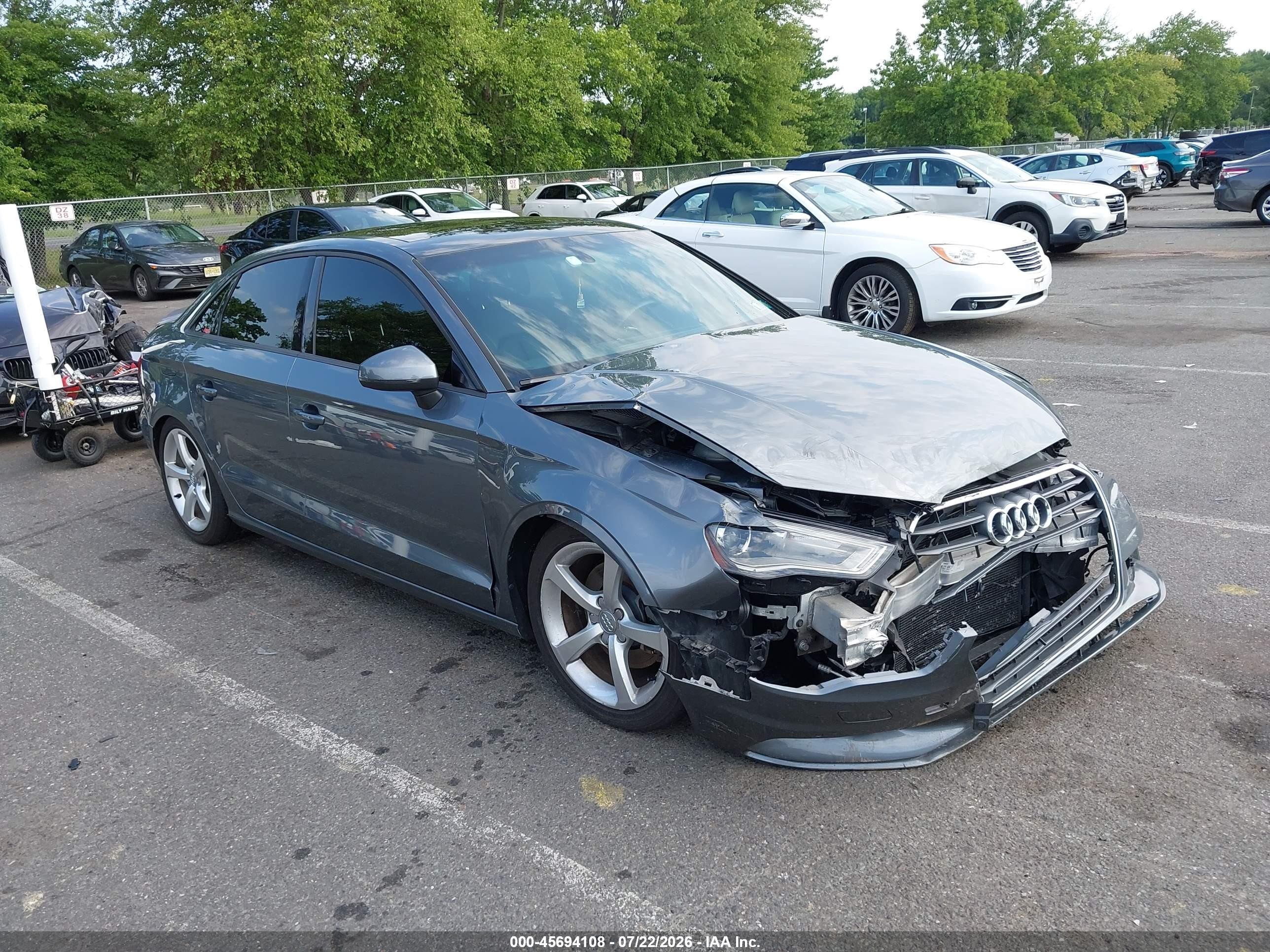 2015 Audi A3 2.0t Premium Gray vin: WAUBFGFF0F1130761