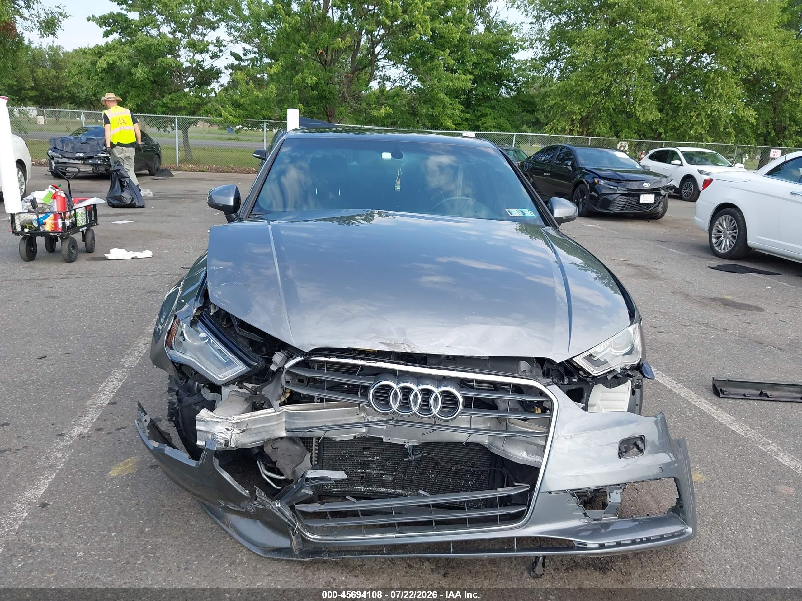 2015 Audi A3 2.0t Premium Gray vin: WAUBFGFF0F1130761