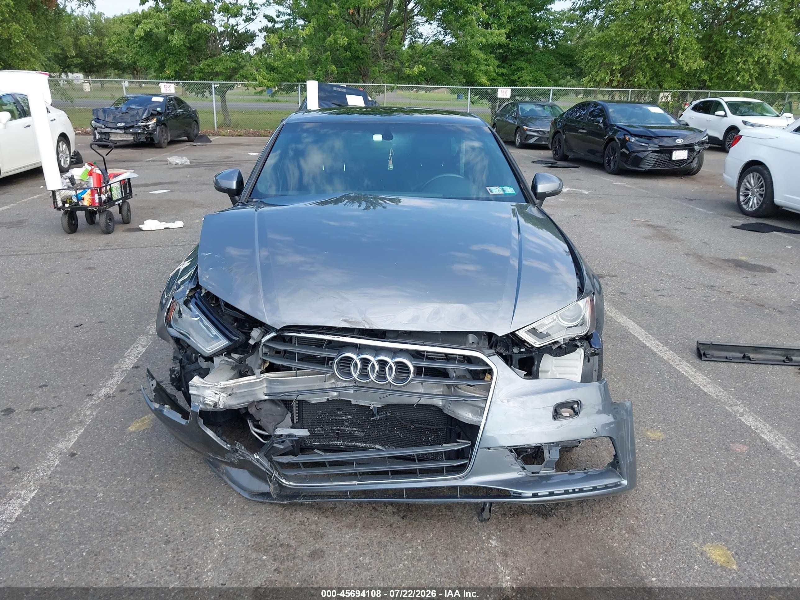 2015 Audi A3 2.0t Premium Gray vin: WAUBFGFF0F1130761