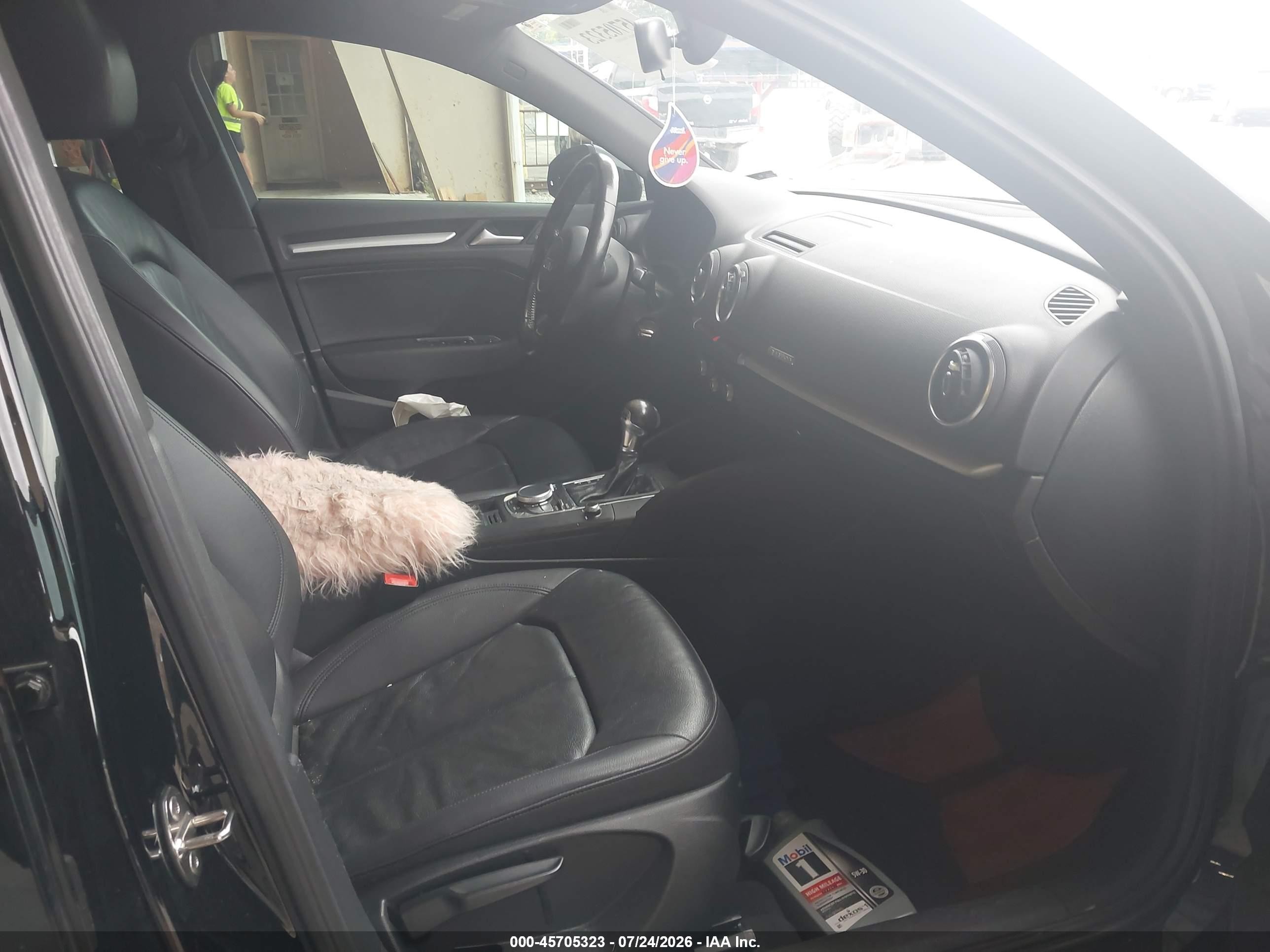 2015 Audi A3 2.0t Premium Black vin: WAUBFGFF1F1130414