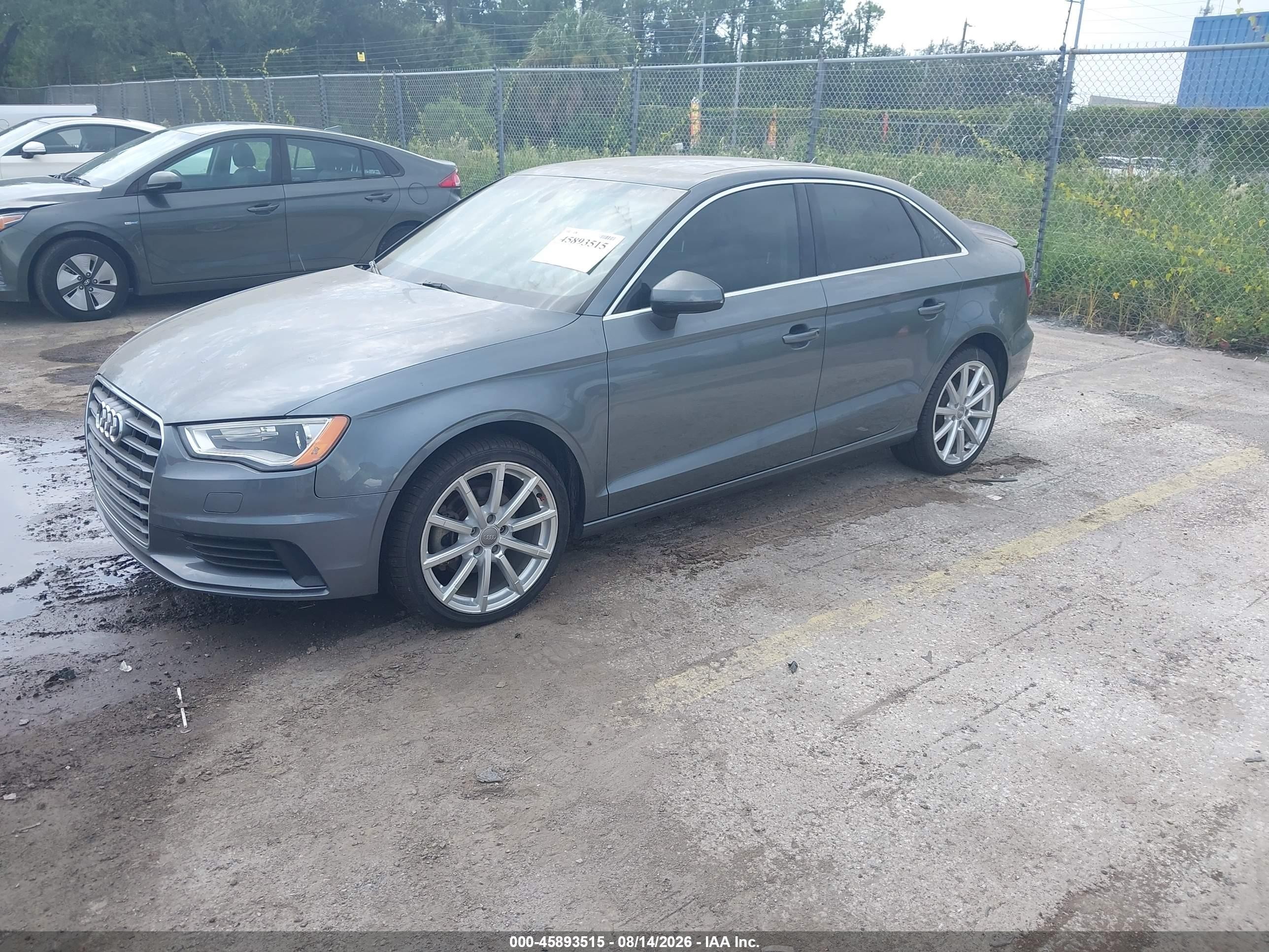 2015 Audi A3 2.0t Premium Gray vin: WAUBFGFF2F1003090
