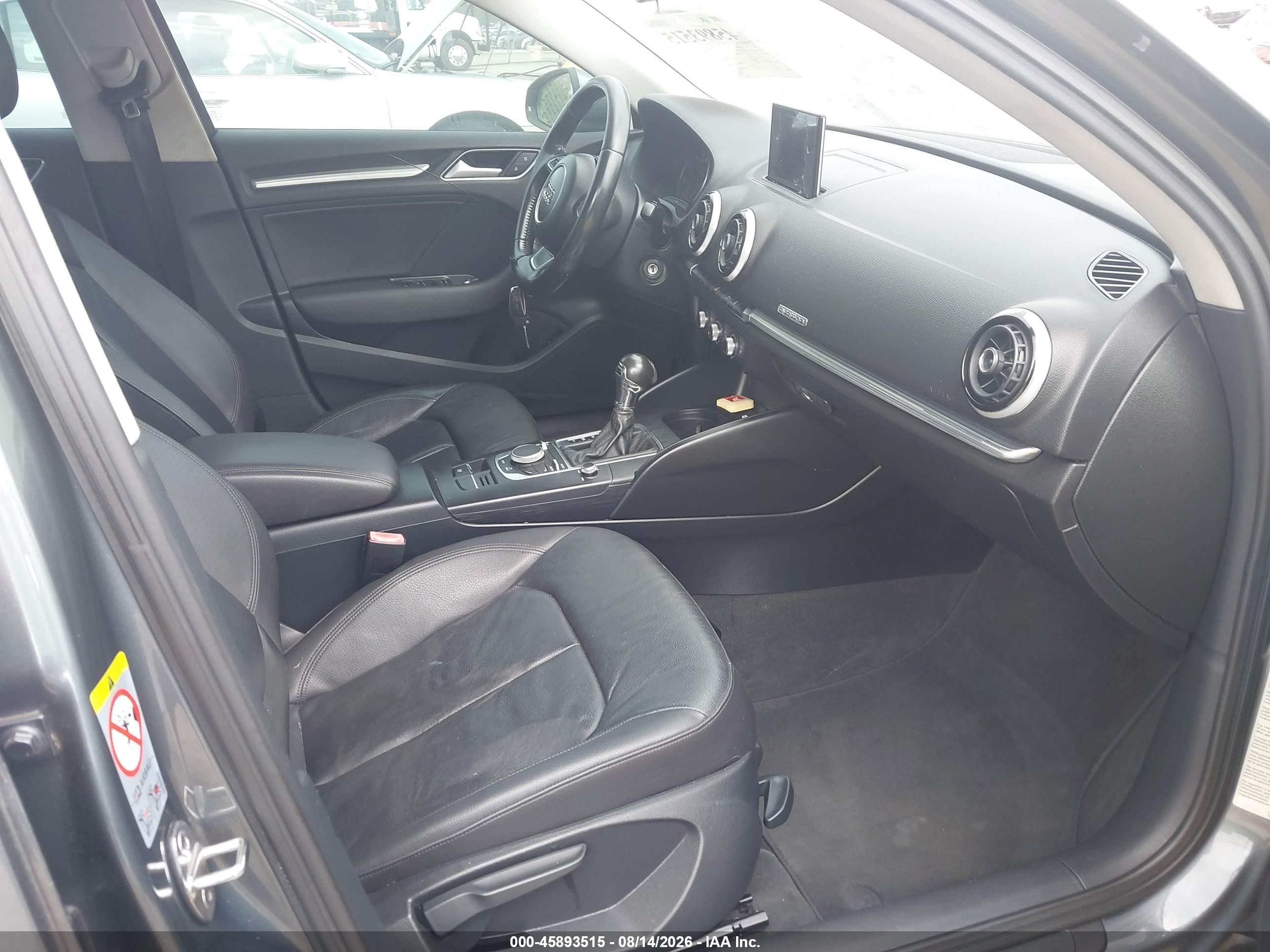 2015 Audi A3 2.0t Premium Gray vin: WAUBFGFF2F1003090