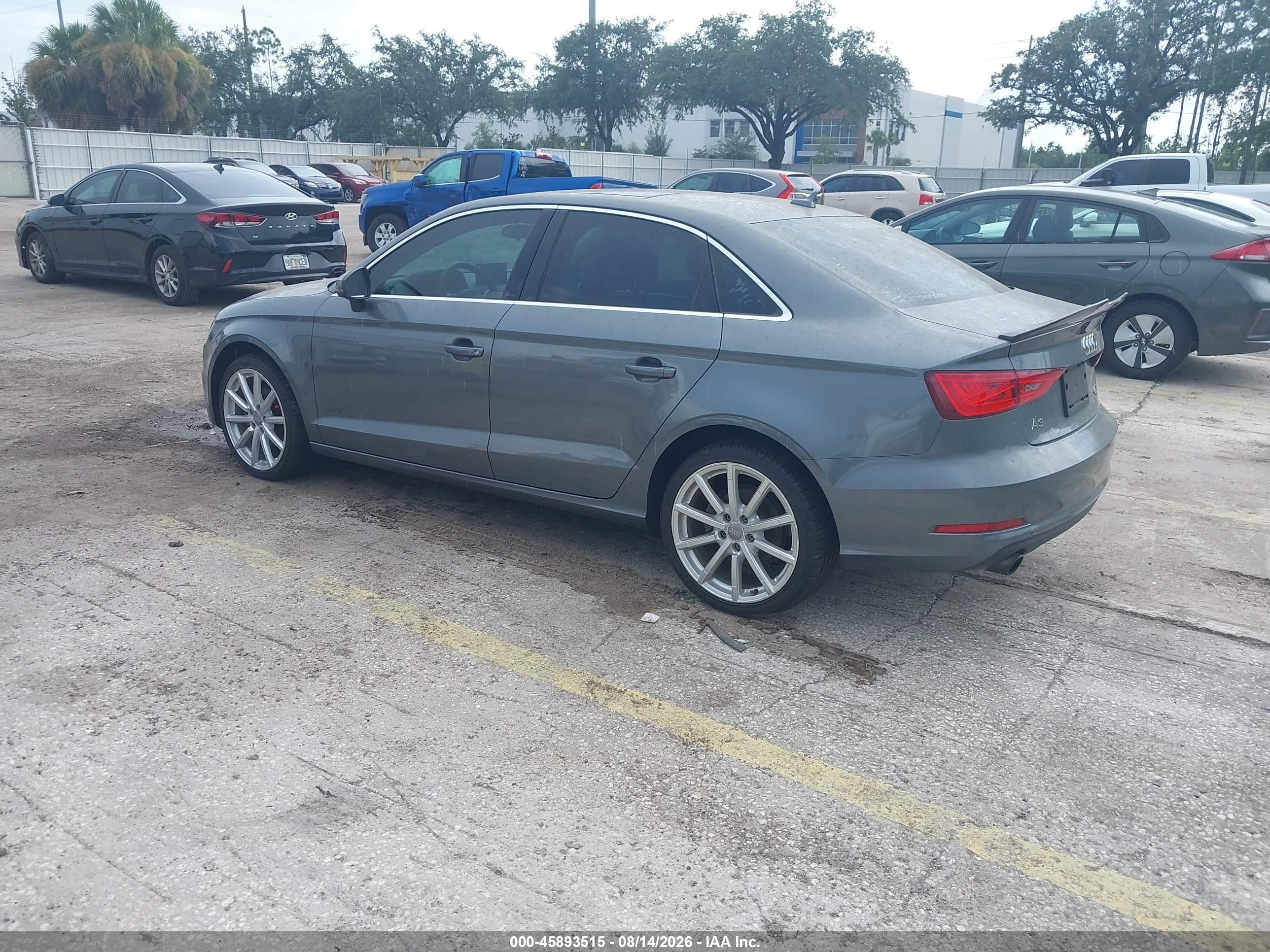 2015 Audi A3 2.0t Premium Gray vin: WAUBFGFF2F1003090