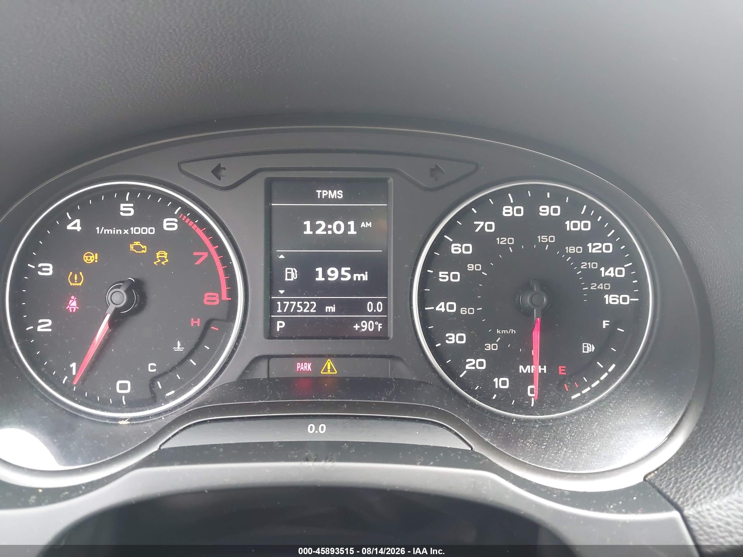 2015 Audi A3 2.0t Premium Gray vin: WAUBFGFF2F1003090