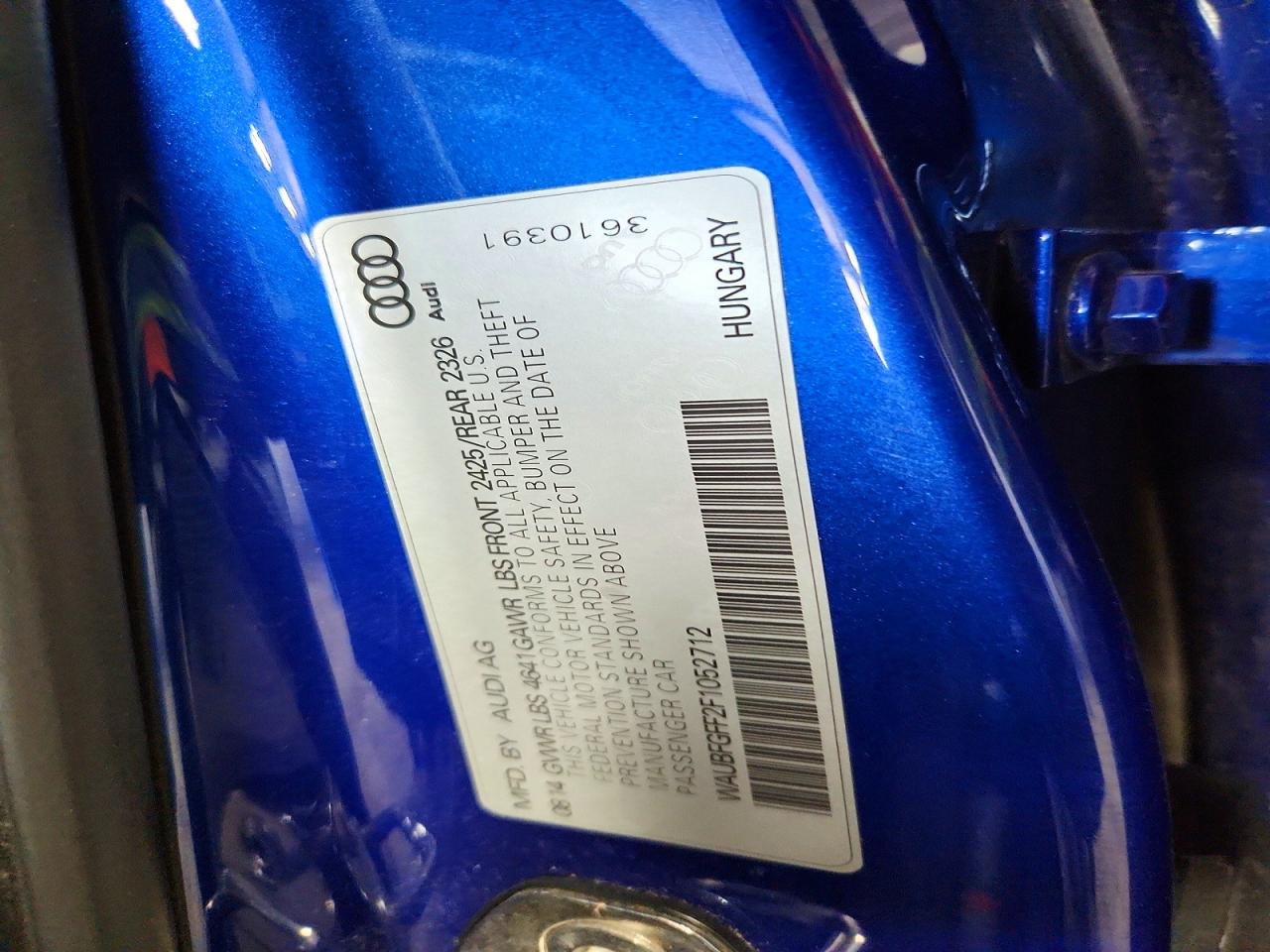2015 Audi A3 Premium Blue vin: WAUBFGFF2F1052712