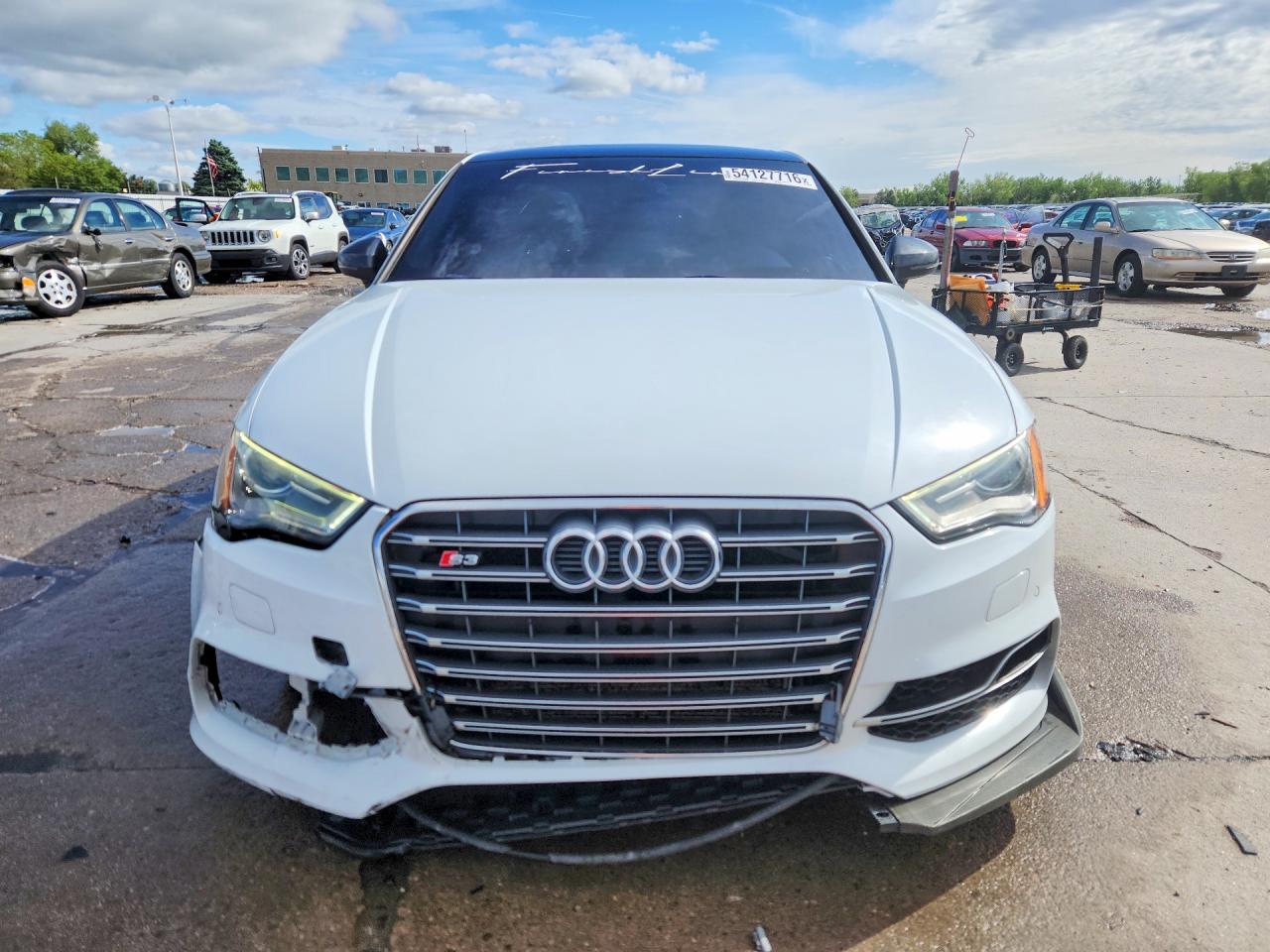 2015 Audi S3 Premium Plus White vin: WAUBFGFF2F1080252