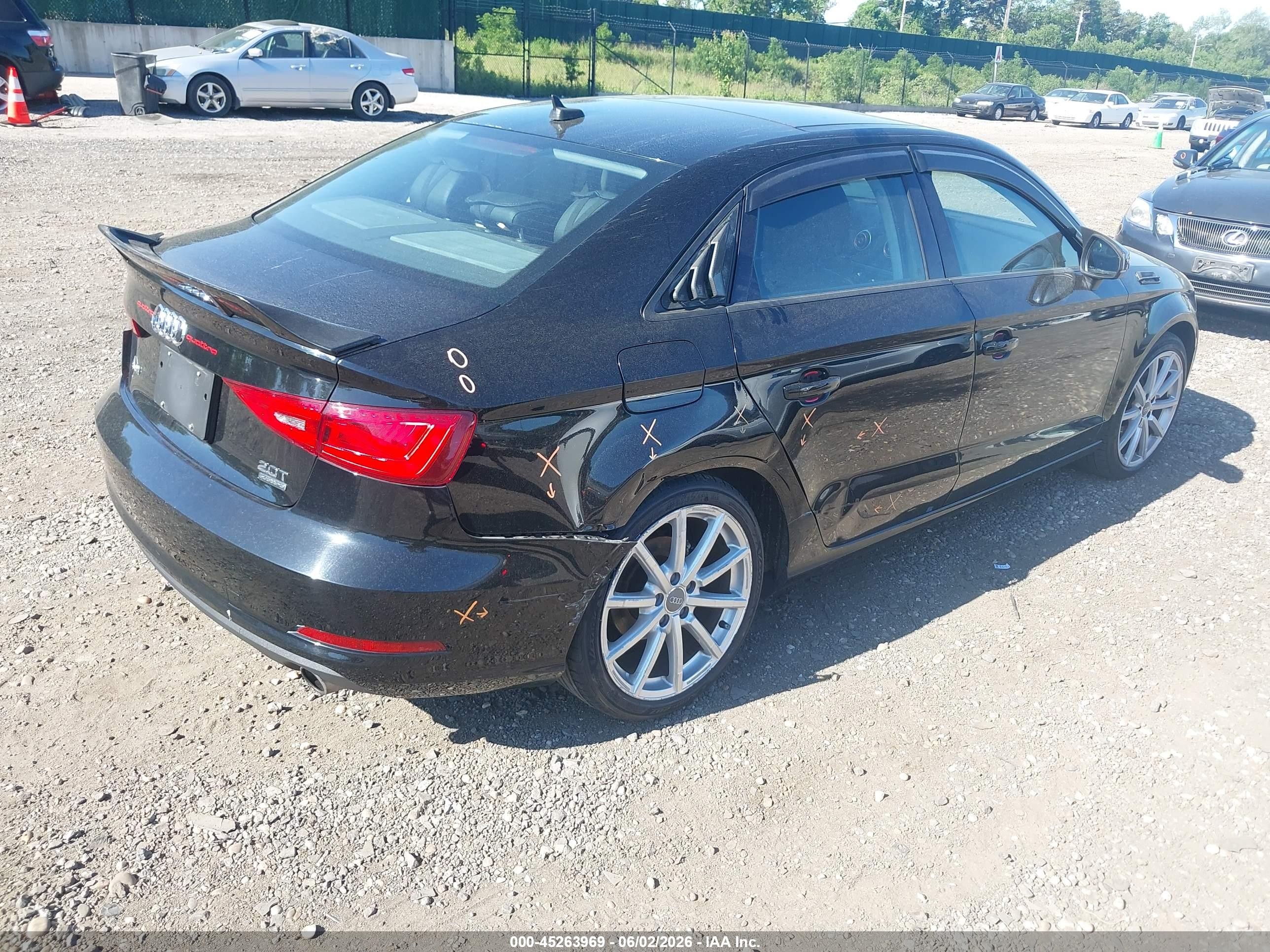 2015 Audi A3 2.0t Premium Черный vin: WAUBFGFF3F1117664