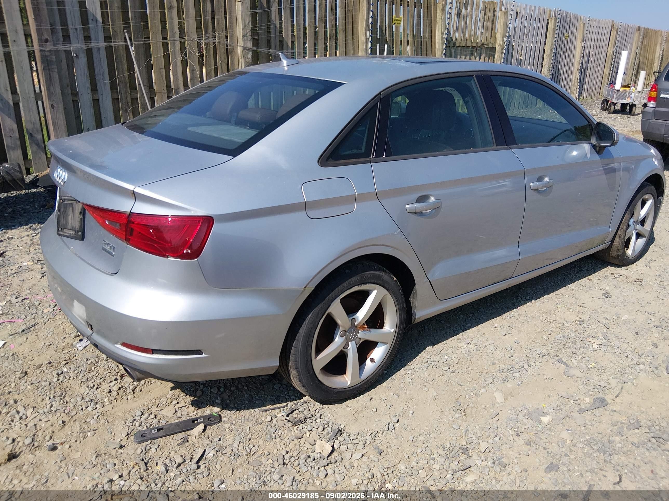 2015 Audi A3 2.0t Premium Silver vin: WAUBFGFF3F1129815