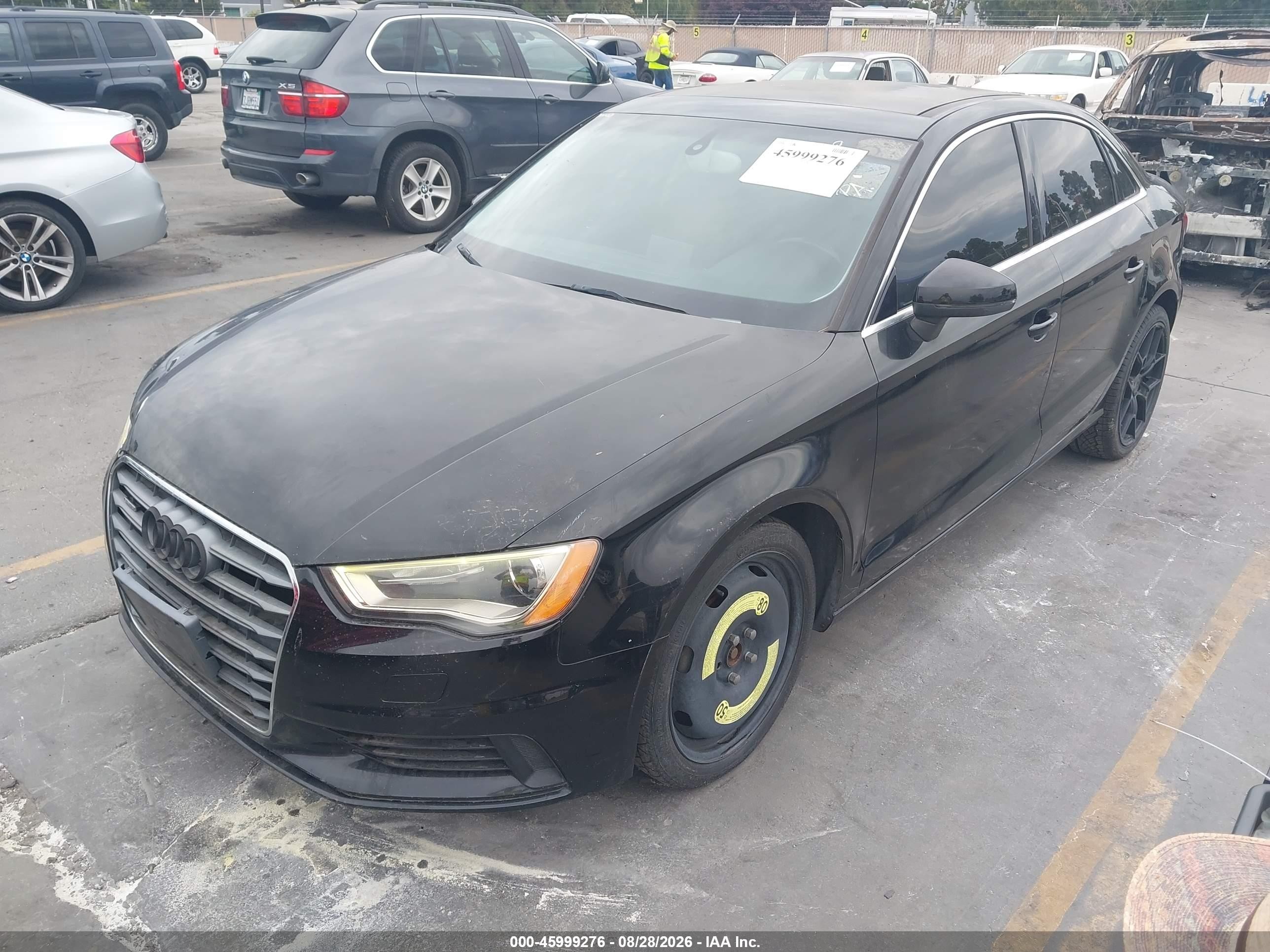 2015 Audi A3 2.0t Premium Black vin: WAUBFGFF4F1001194
