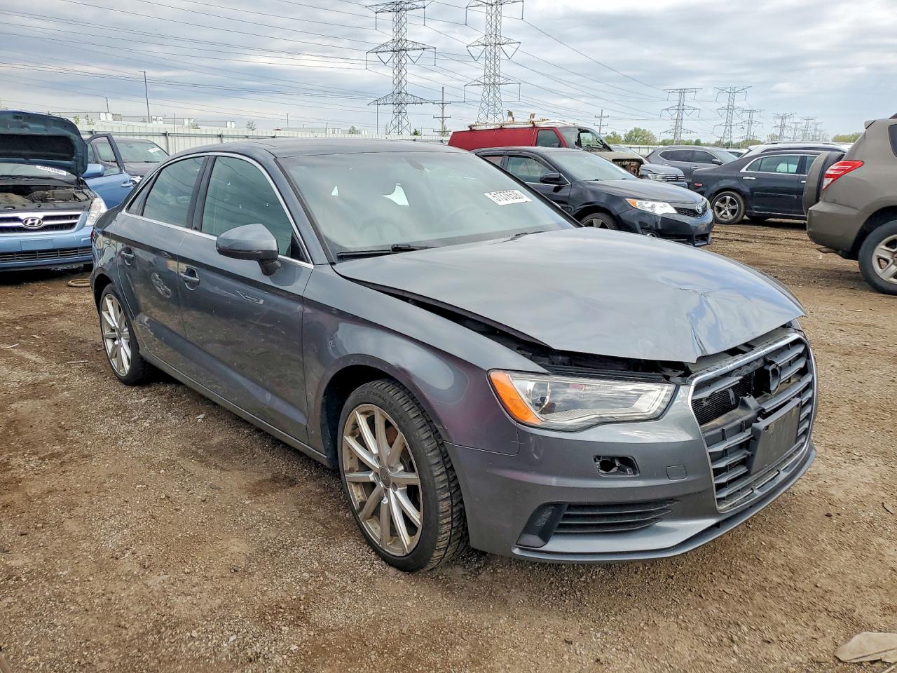 2015 Audi A3 Premium Серый vin: WAUBFGFF4F1045860