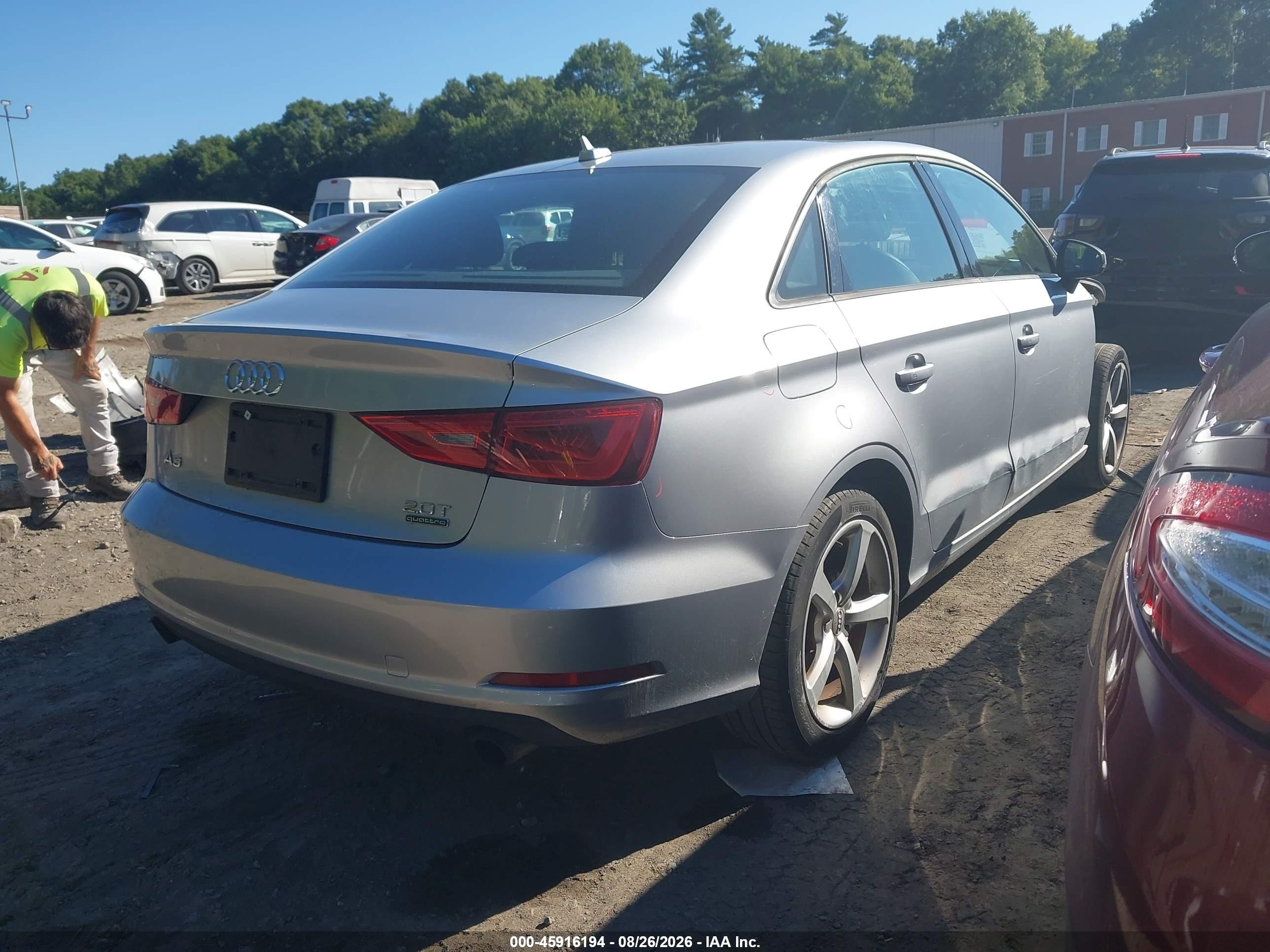 2015 Audi A3 2.0t Premium Silver vin: WAUBFGFF4F1101229