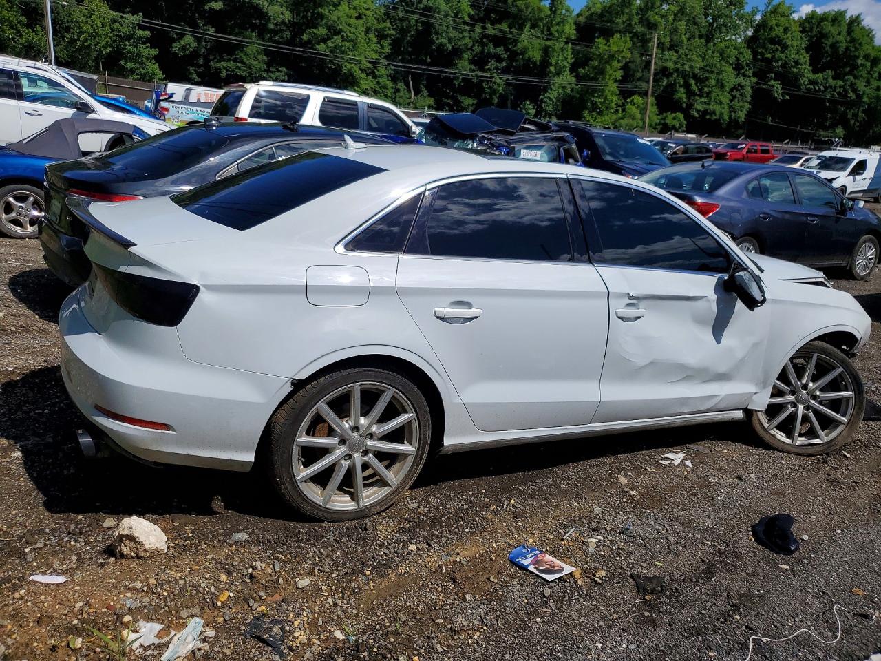 2015 Audi A3 Premium White vin: WAUBFGFF4F1114398