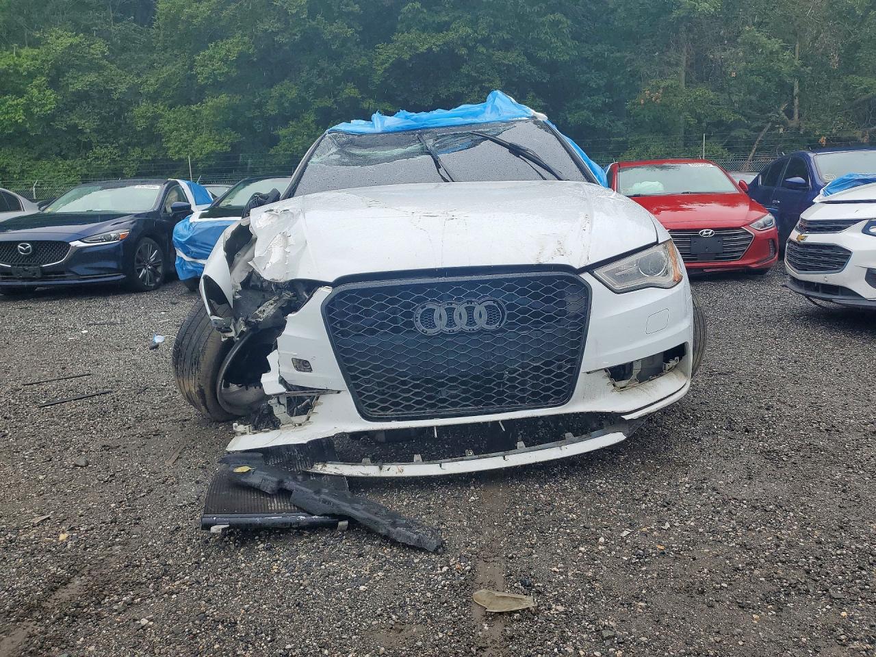 2015 Audi A3 Premium White vin: WAUBFGFF4F1114398