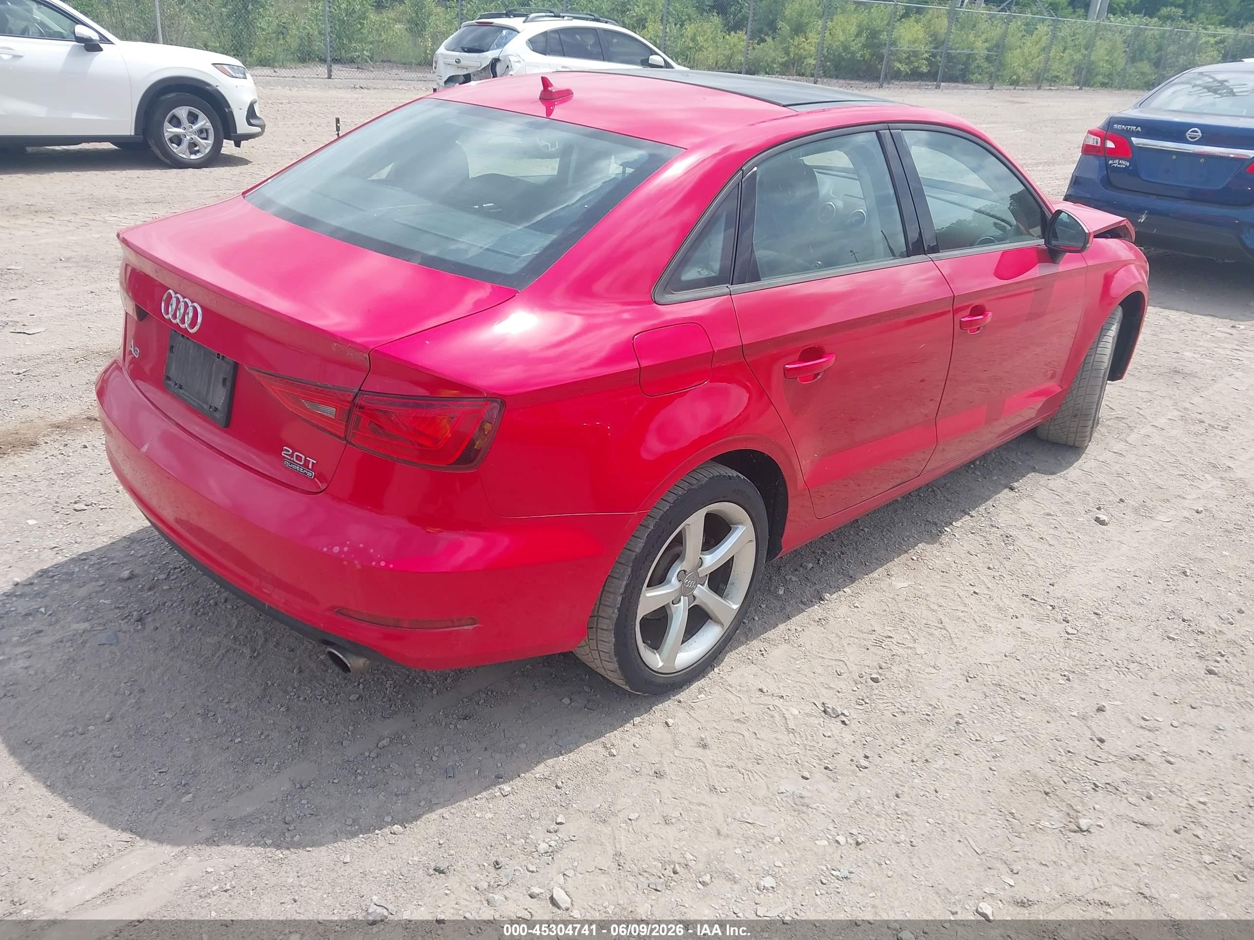 2015 Audi A3 2.0t Premium Red vin: WAUBFGFF4F1124610