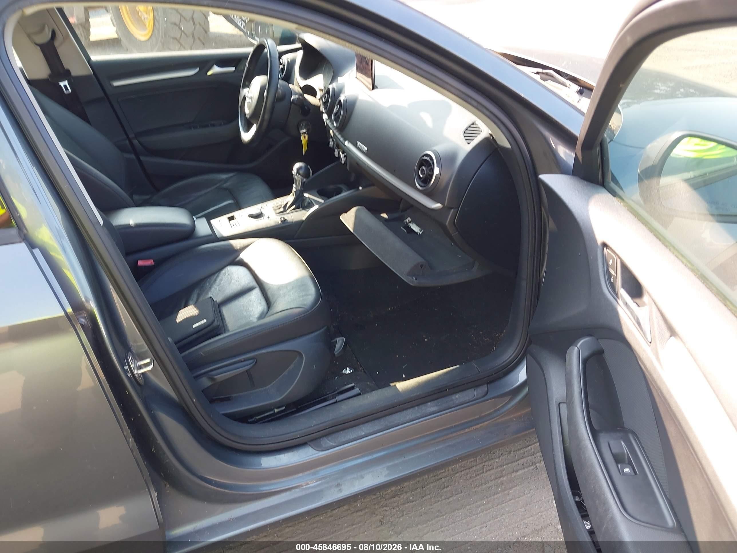 2015 Audi A3 2.0t Premium Gray vin: WAUBFGFF5F1047732