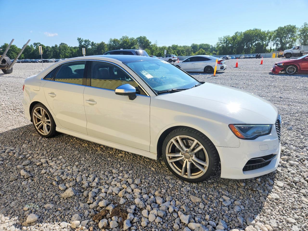 2015 Audi S3 Premium Plus White vin: WAUBFGFF5F1083811