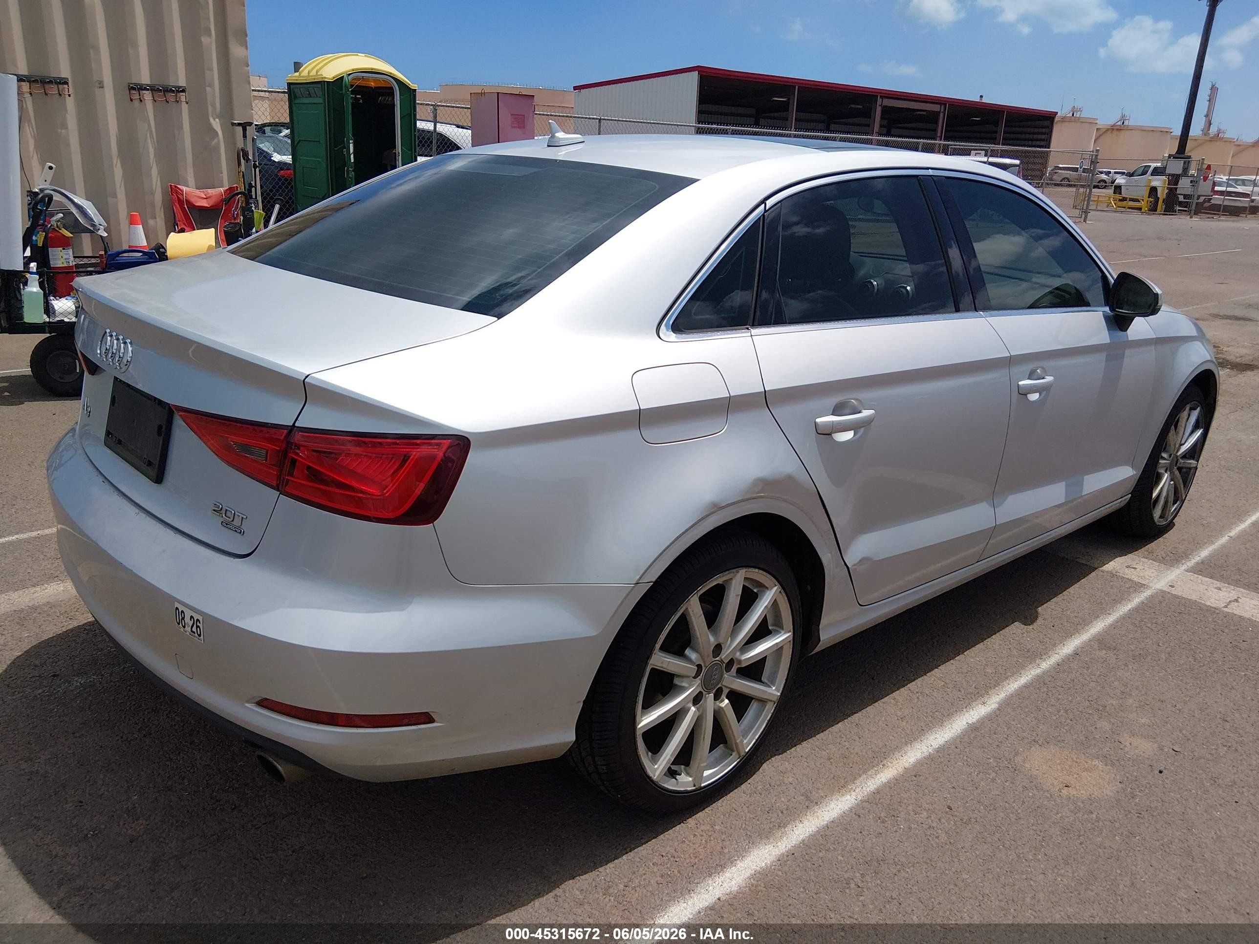 2015 Audi A3 2.0t Premium Silver vin: WAUBFGFF7F1003134