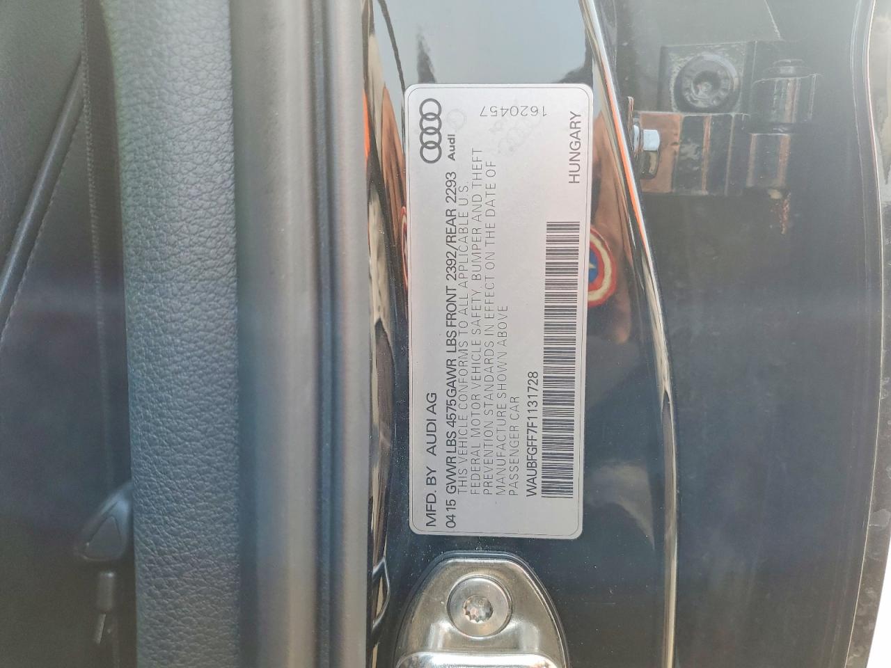 2015 Audi A3 Premium Black vin: WAUBFGFF7F1131728