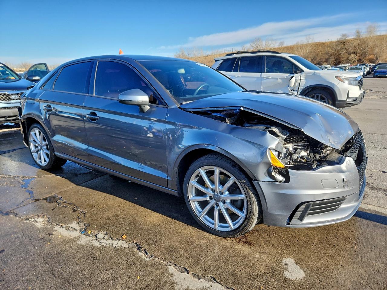 2015 Audi A3 Premium Gray vin: WAUBFGFF8F1001182