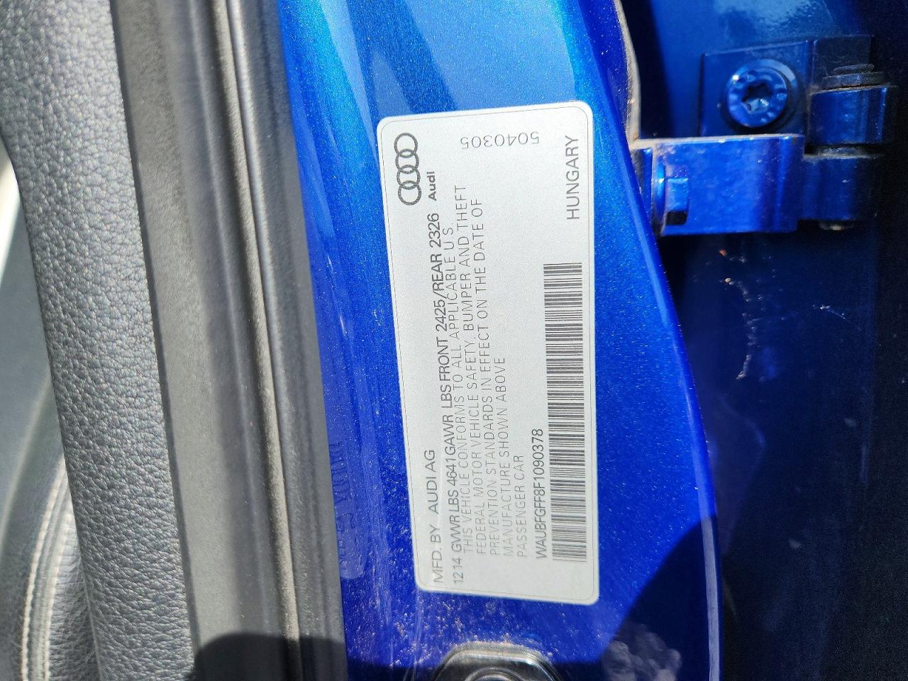 2015 Audi A3 Premium Blue vin: WAUBFGFF8F1090378