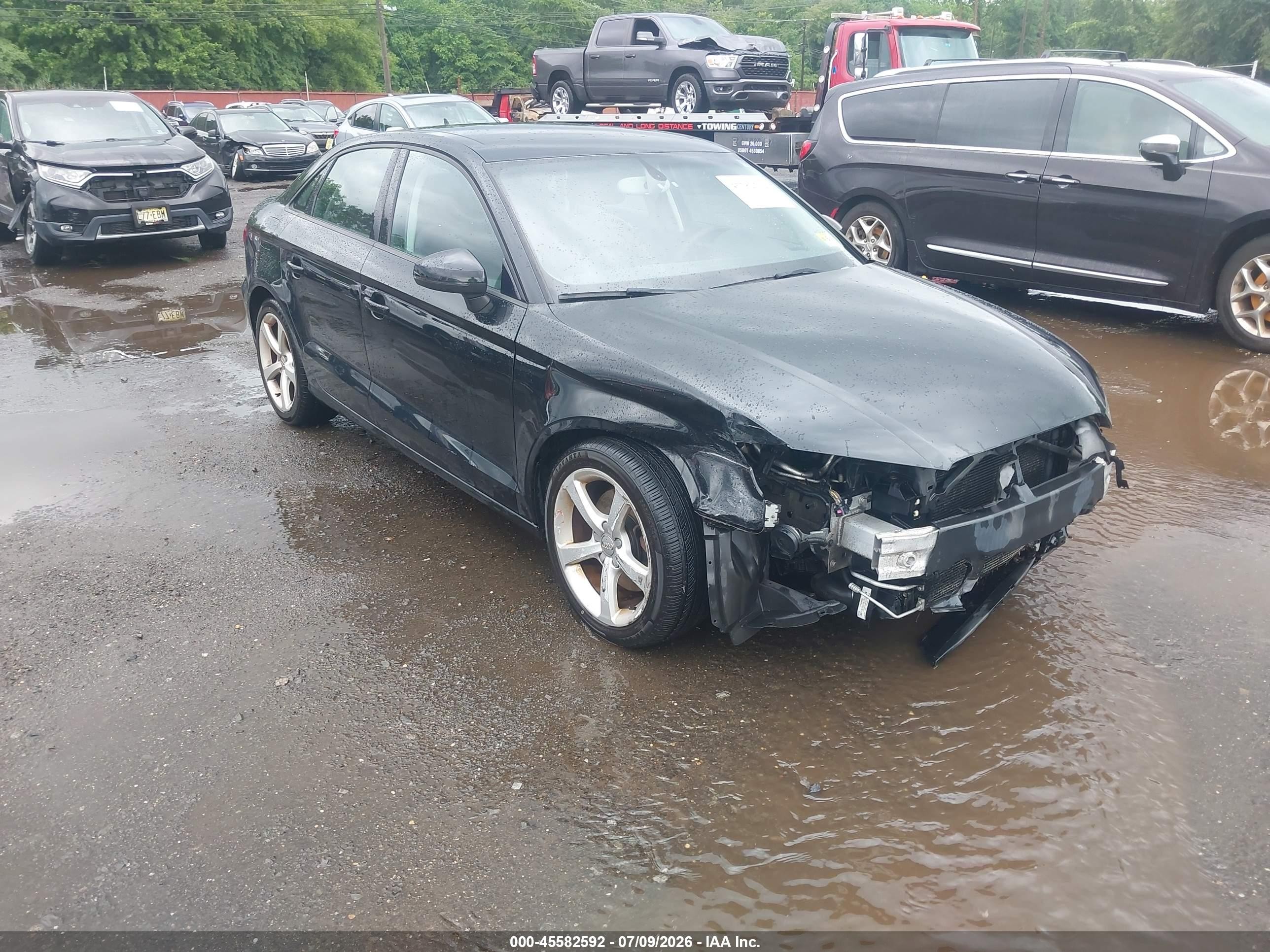 2015 Audi A3 2.0t Premium Черный vin: WAUBFGFF8F1124545