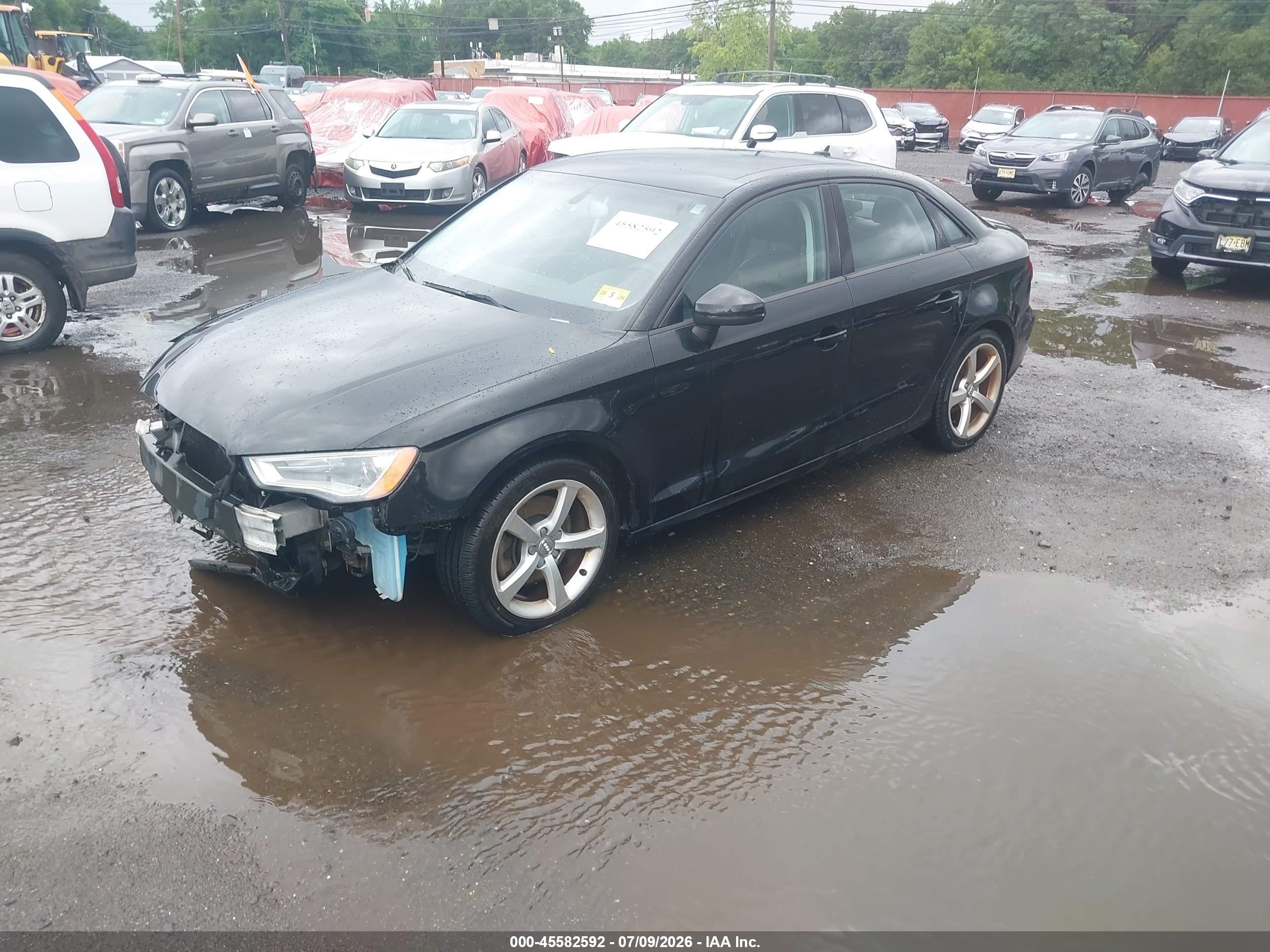 2015 Audi A3 2.0t Premium Черный vin: WAUBFGFF8F1124545