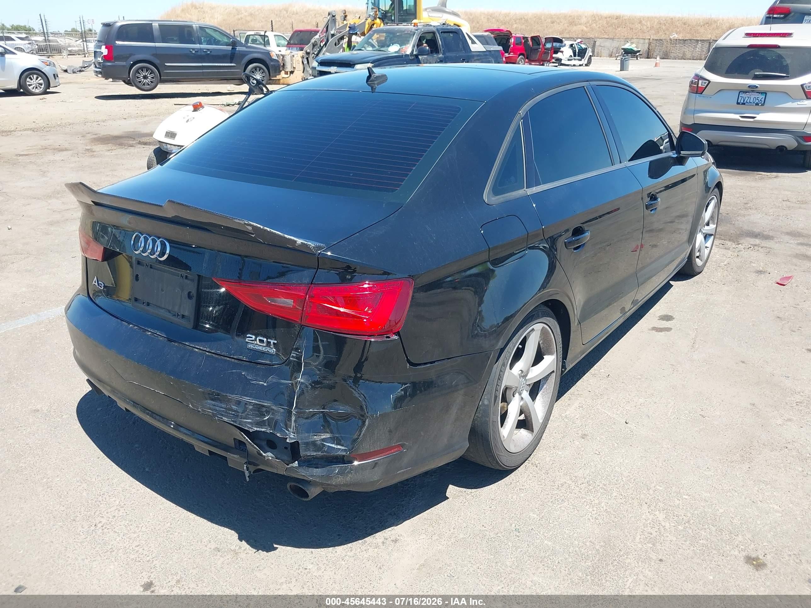 2015 Audi A3 2.0t Premium Black vin: WAUBFGFF9F1087621