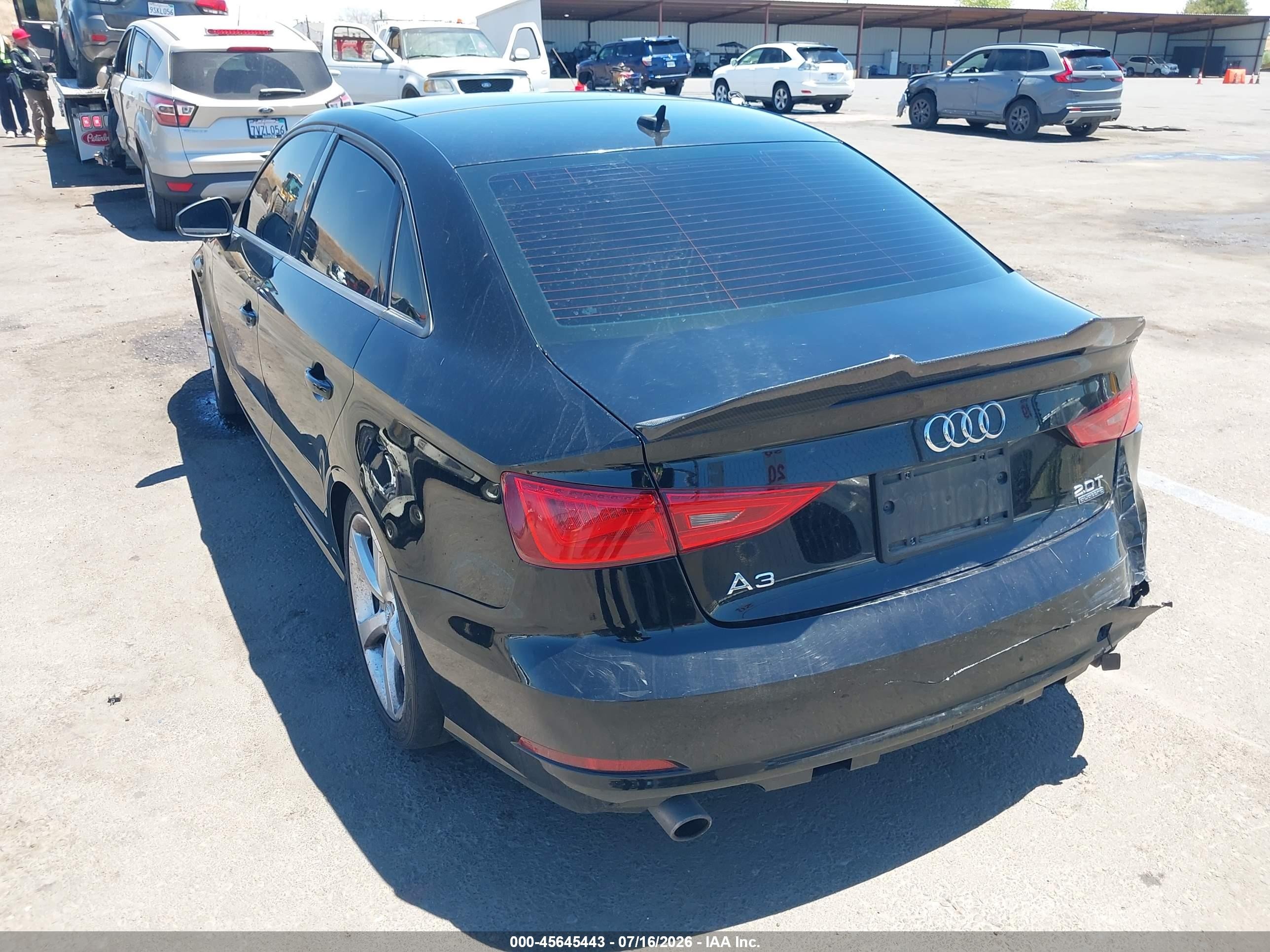 2015 Audi A3 2.0t Premium Black vin: WAUBFGFF9F1087621