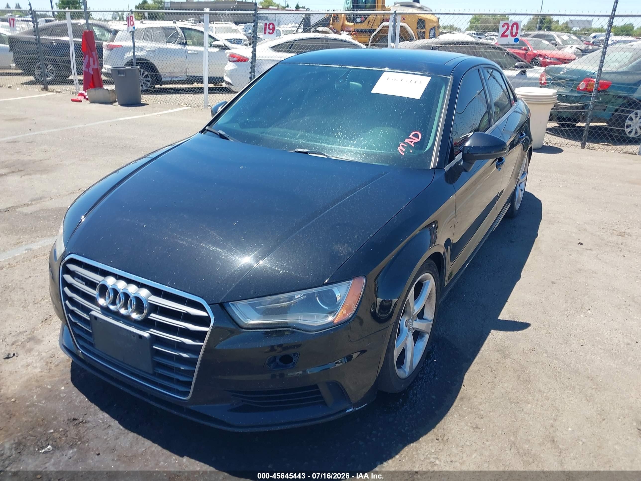 2015 Audi A3 2.0t Premium Black vin: WAUBFGFF9F1087621
