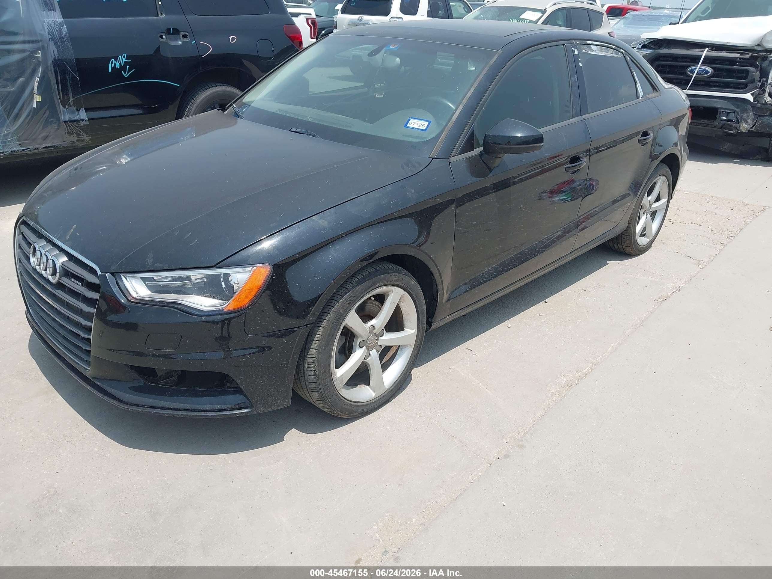 2015 Audi A3 2.0t Premium Black vin: WAUBFGFFXF1006271