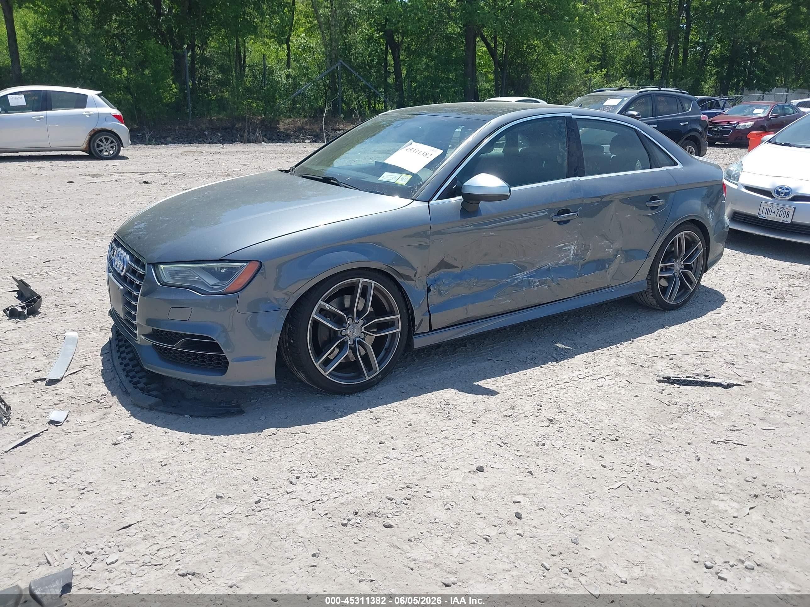 2015 Audi S3 2.0t Premium Plus Gray vin: WAUBFGFFXF1081469