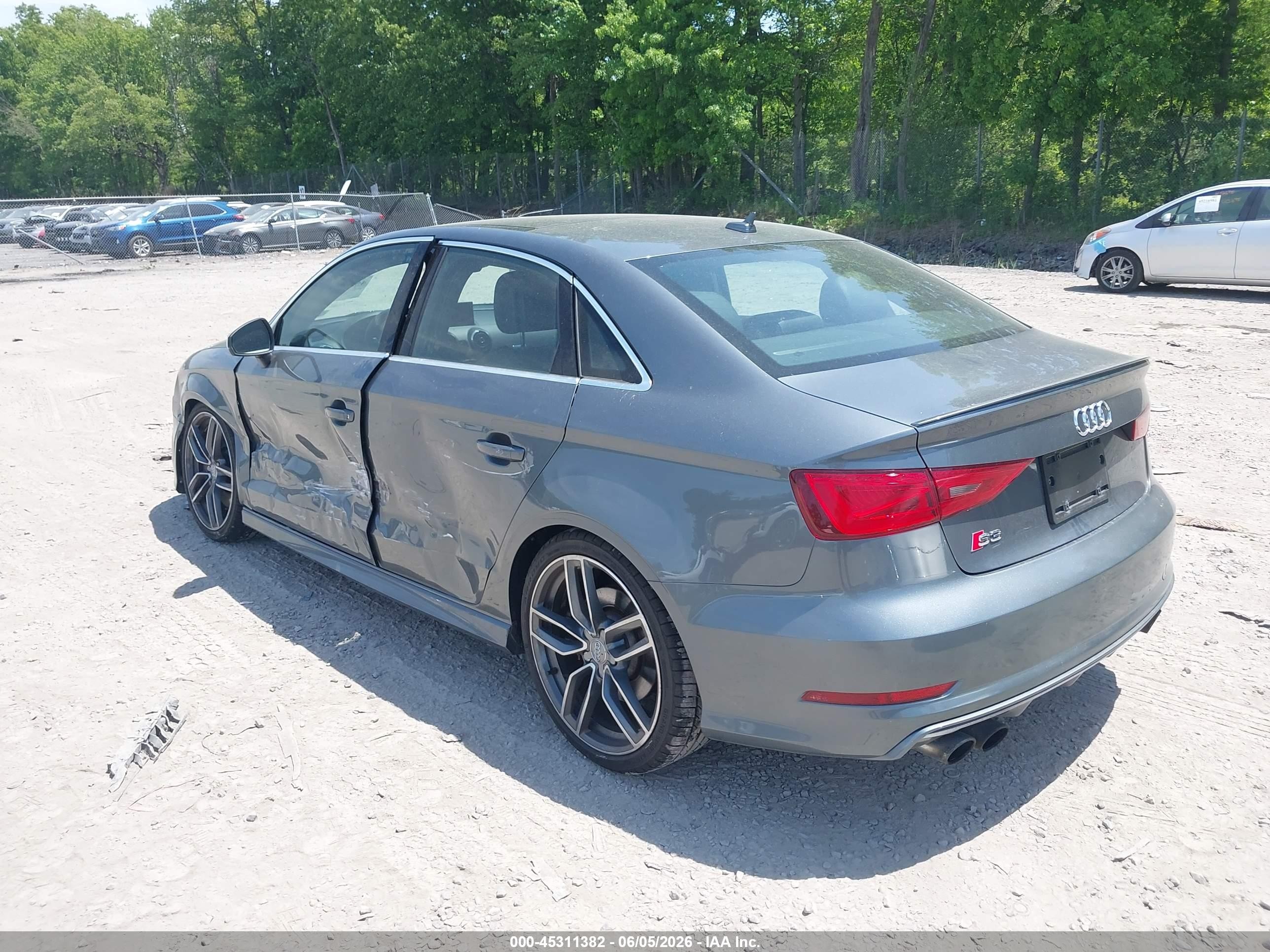 2015 Audi S3 2.0t Premium Plus Gray vin: WAUBFGFFXF1081469