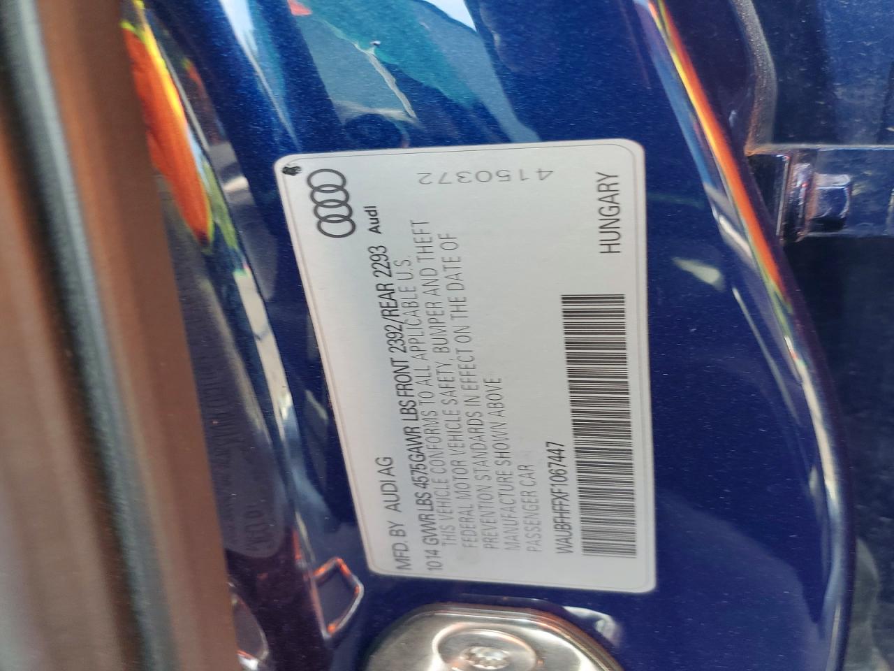 2015 Audi A3 Premium Blue vin: WAUBFHFFXF1067447