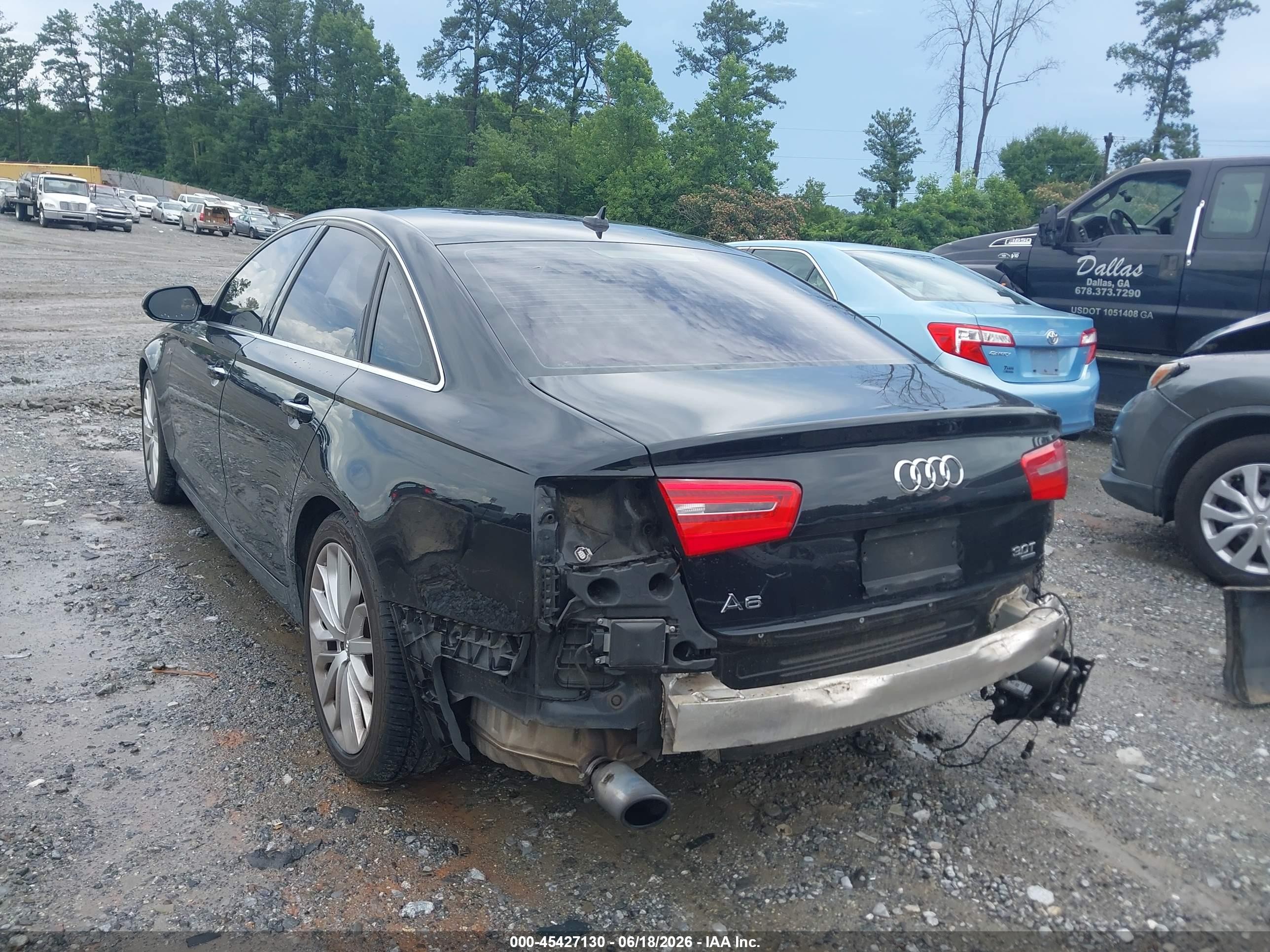 2012 Audi A6 3.0t Prestige Black vin: WAUBGAFC0CN006557