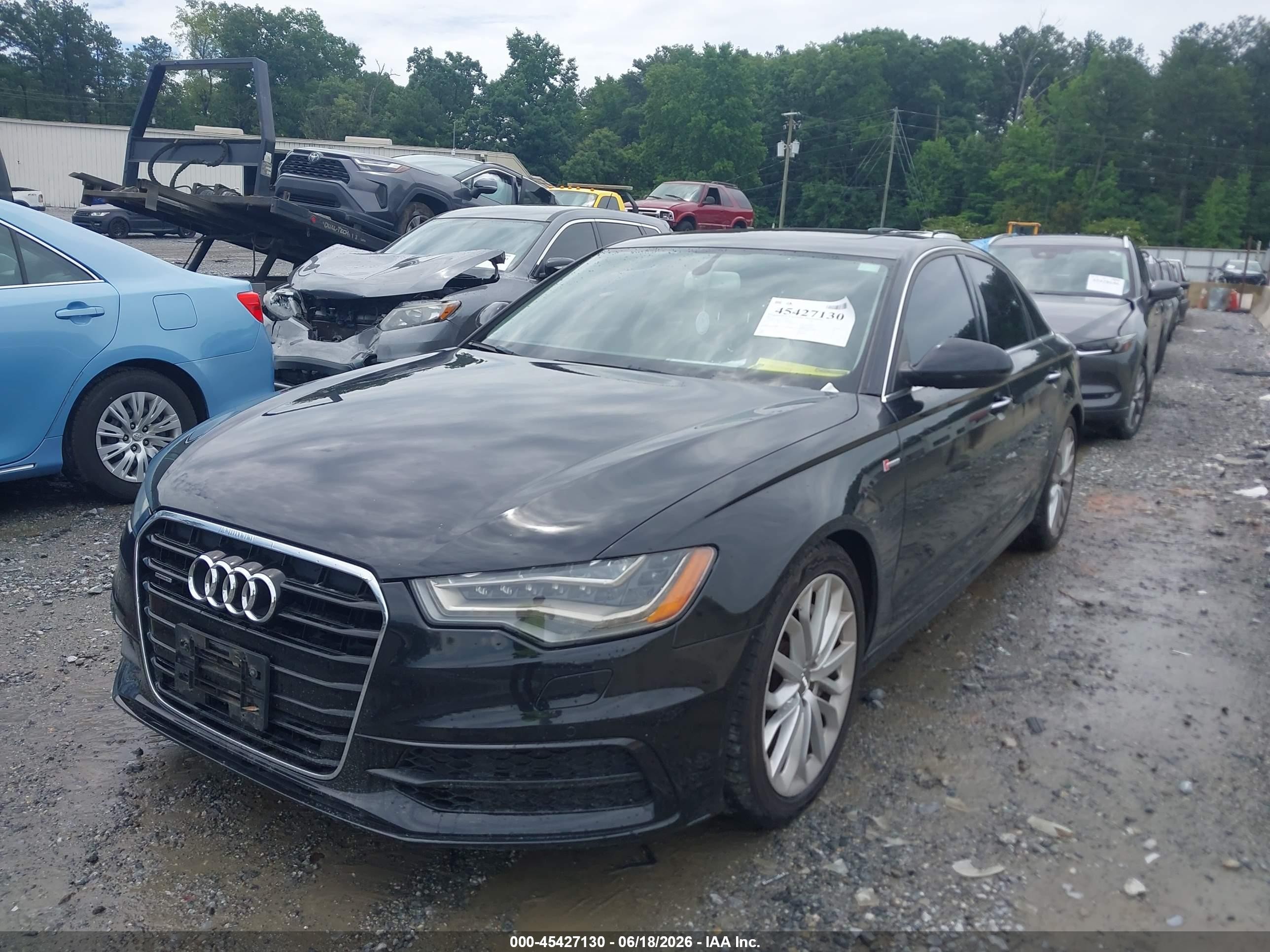 2012 Audi A6 3.0t Prestige Black vin: WAUBGAFC0CN006557
