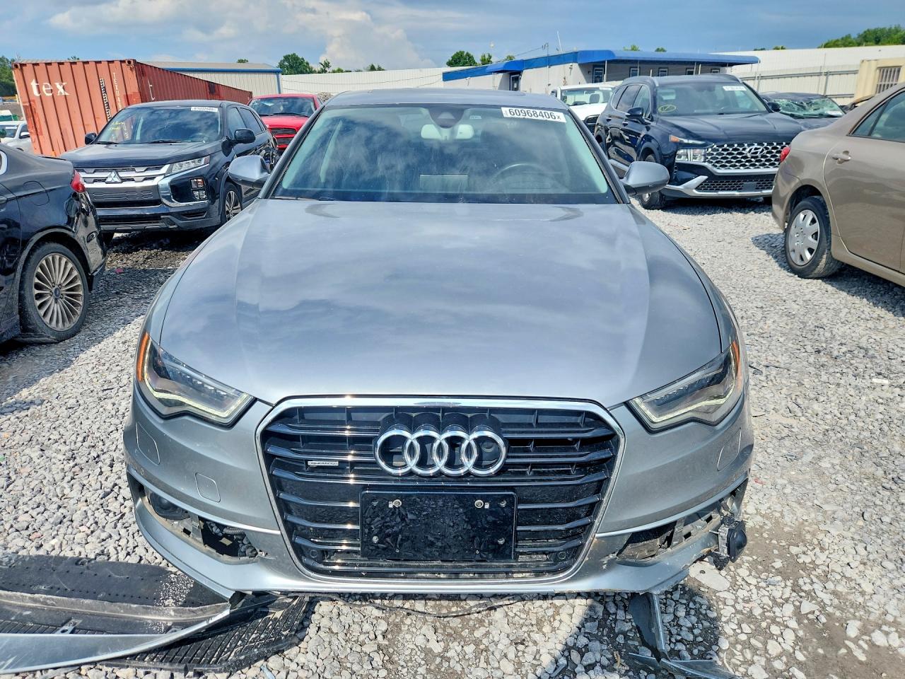 2012 Audi A6 Gray vin: WAUBGAFC0CN013590