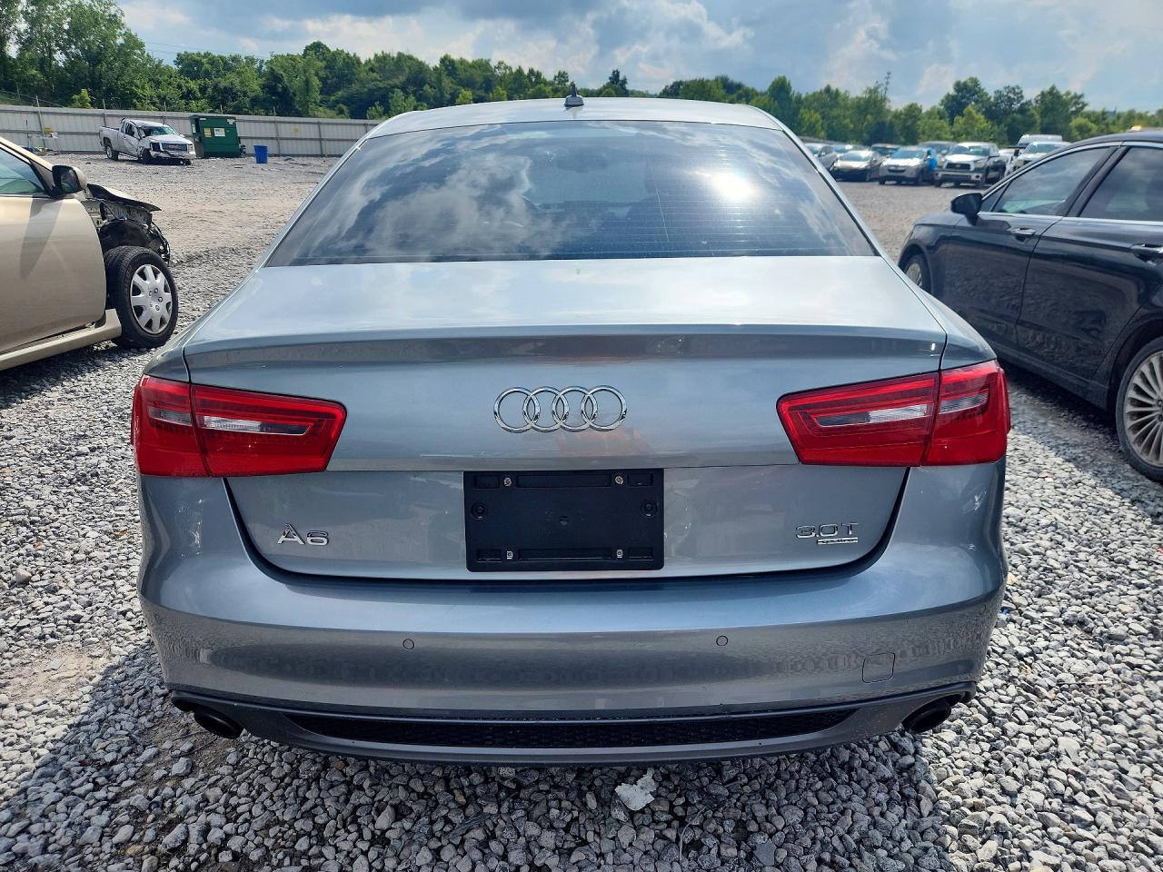 2012 Audi A6 Gray vin: WAUBGAFC0CN013590