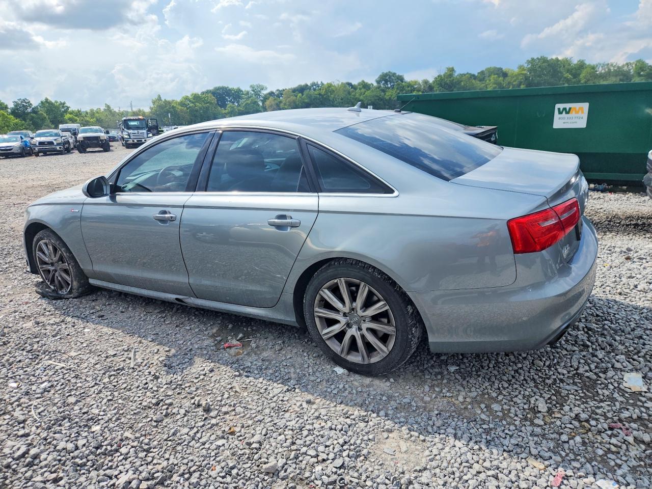 2012 Audi A6 Gray vin: WAUBGAFC0CN013590
