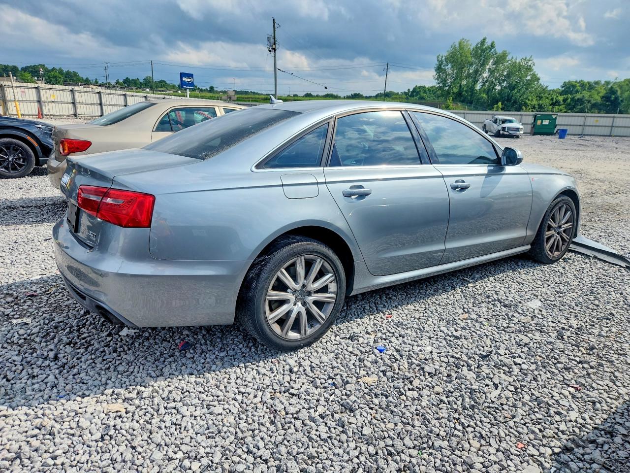 2012 Audi A6 Gray vin: WAUBGAFC0CN013590
