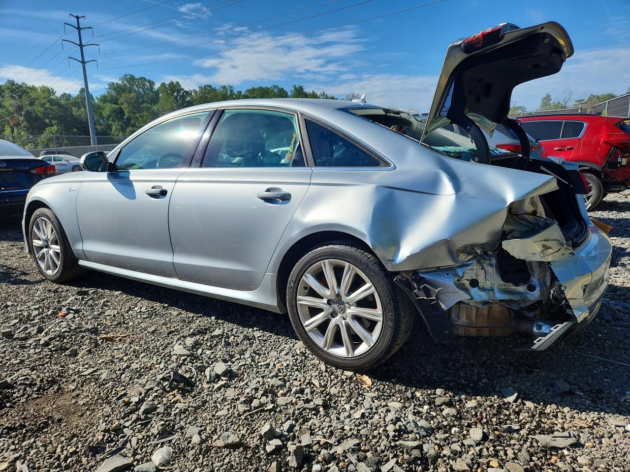 2012 Audi A6 Silver vin: WAUBGAFC3CN017083