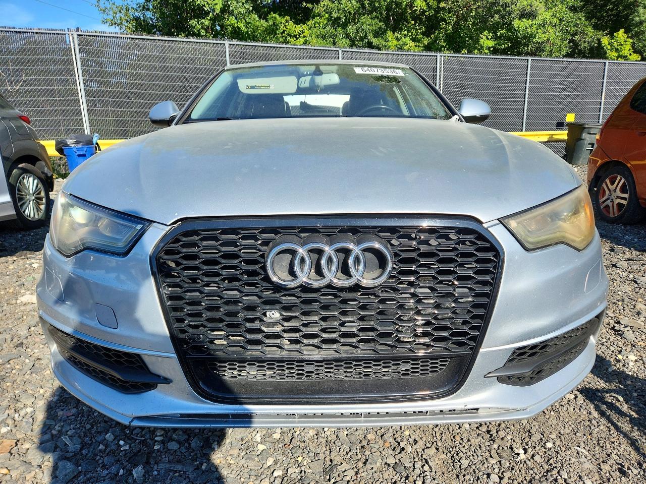 2012 Audi A6 Silver vin: WAUBGAFC3CN017083