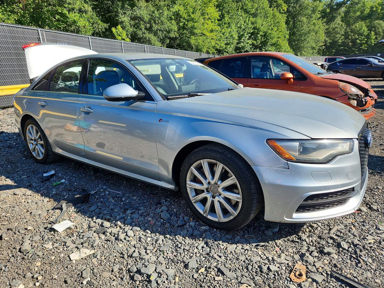 2012 Audi A6 Silver vin: WAUBGAFC3CN017083